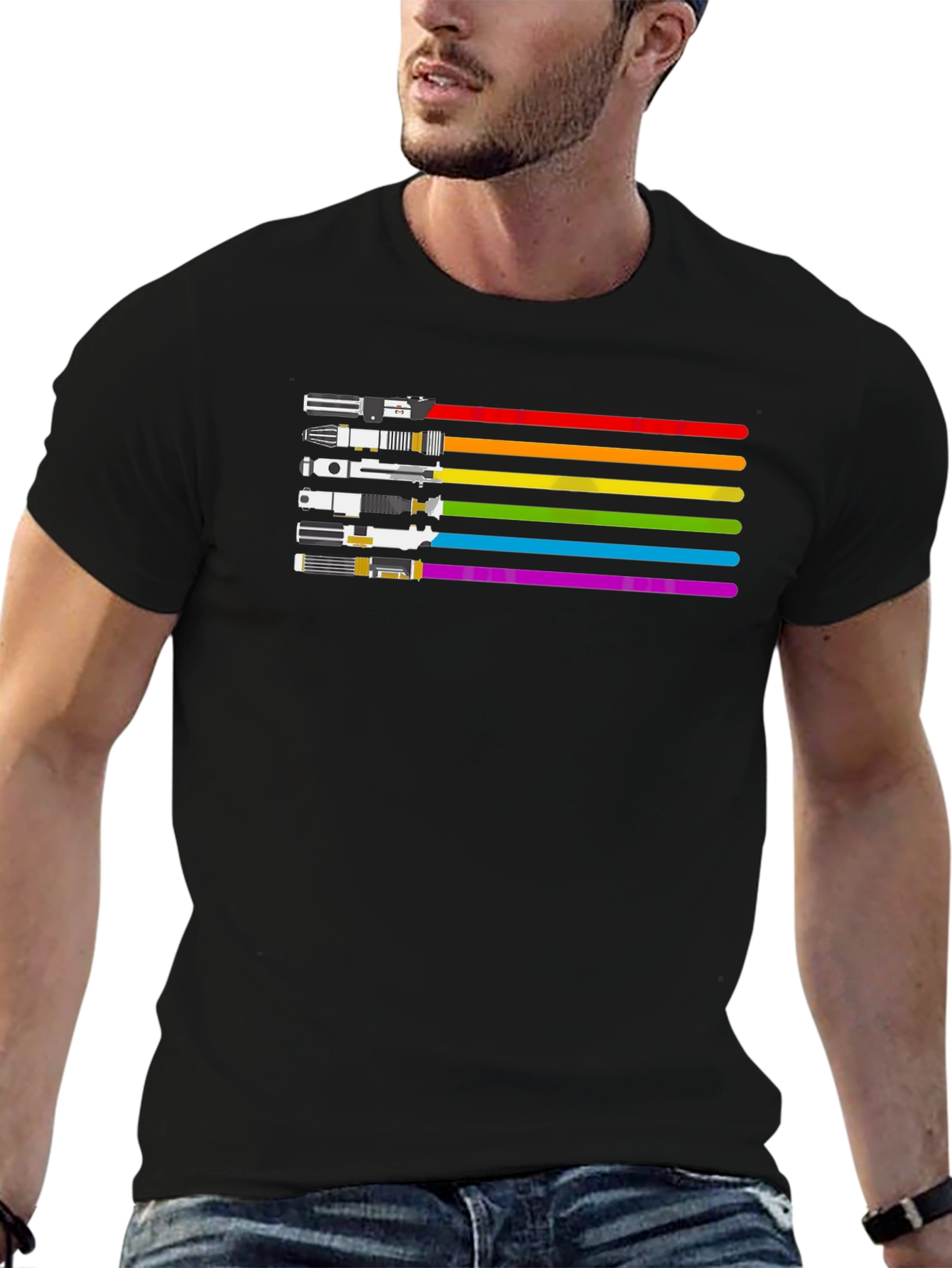 Rainbow Lightsaber T-Shirt