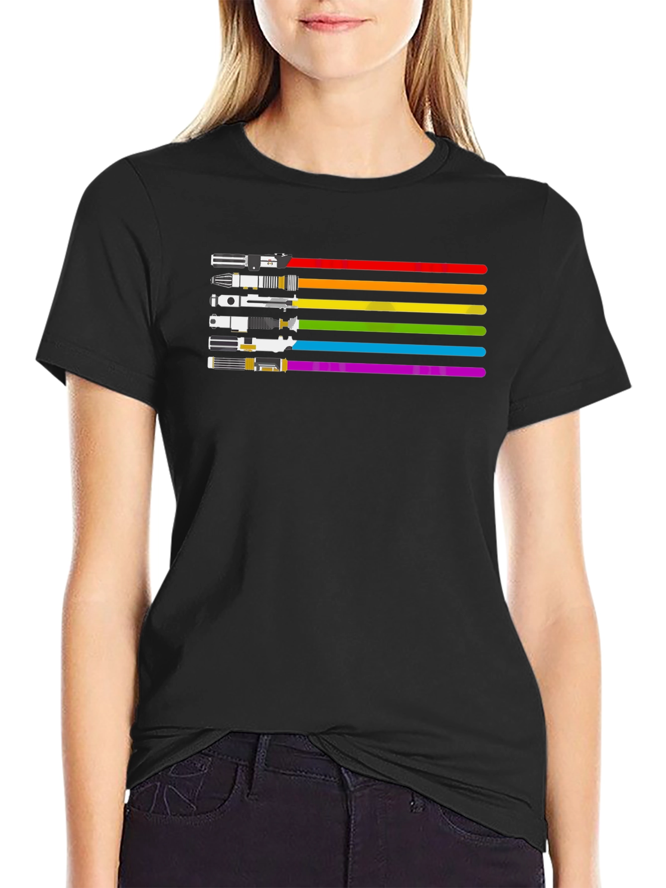 Rainbow Lightsaber T-Shirt