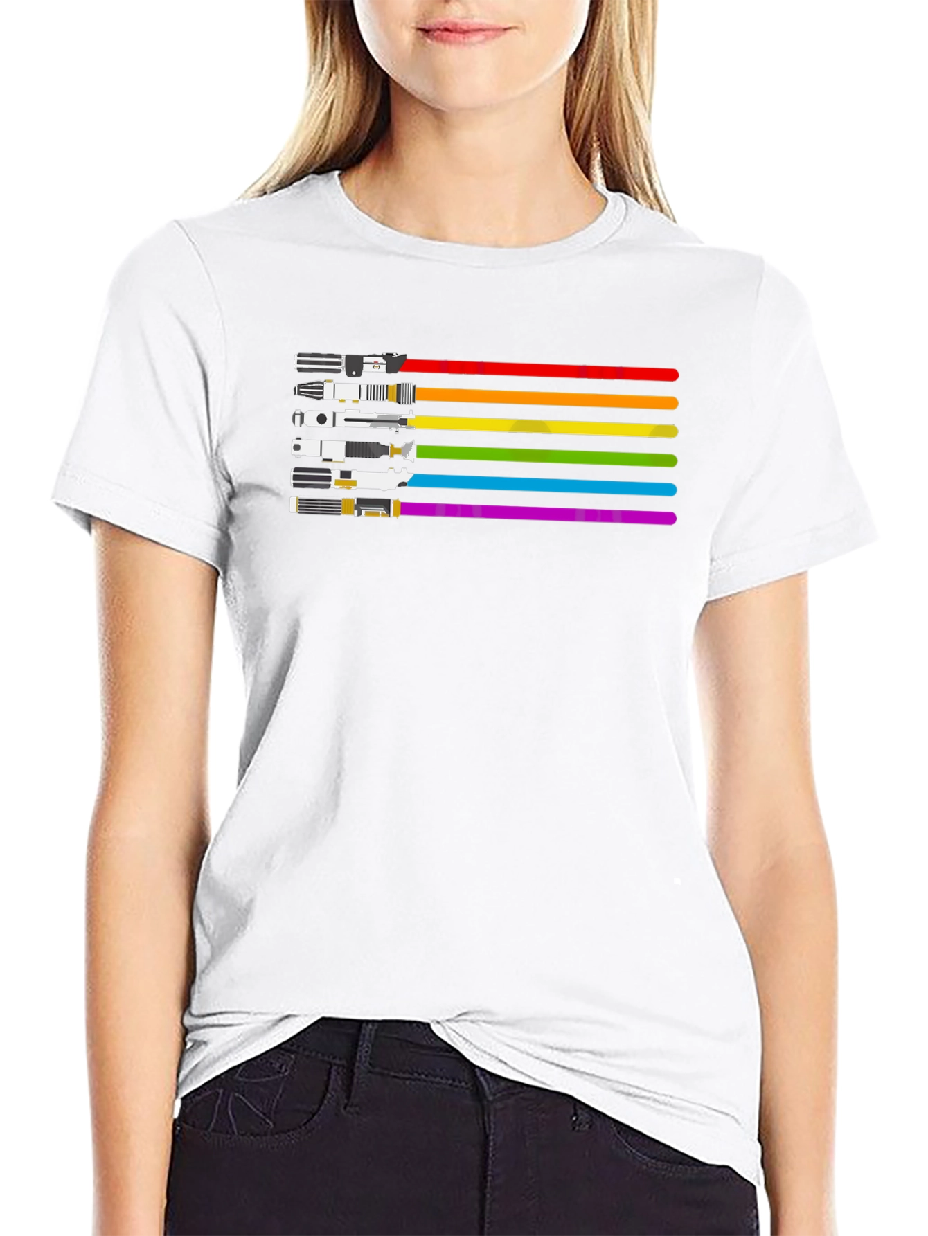 Rainbow Lightsaber T-Shirt
