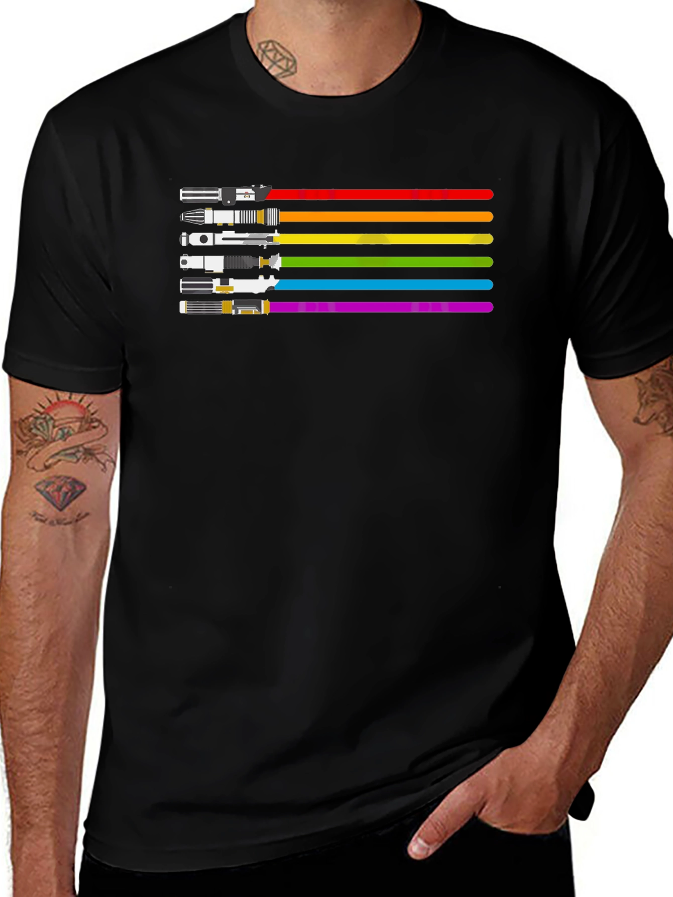 Rainbow Lightsaber T-Shirt