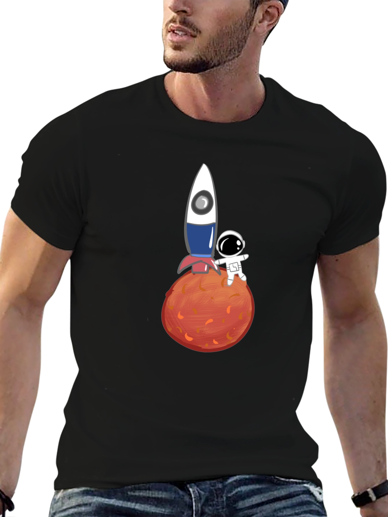 Astronaut & Rocket Graphic Tee