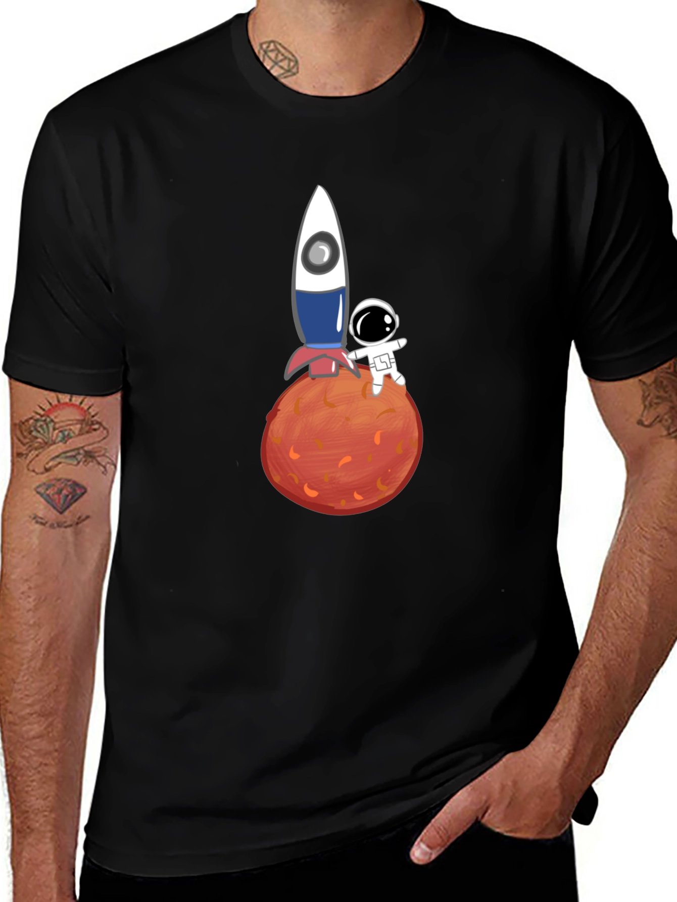 Astronaut & Rocket Graphic Tee
