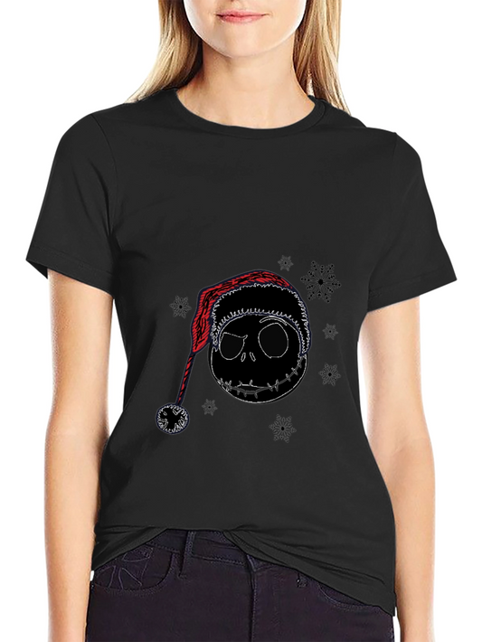 Jack Skellington Santa Hat T-Shirt