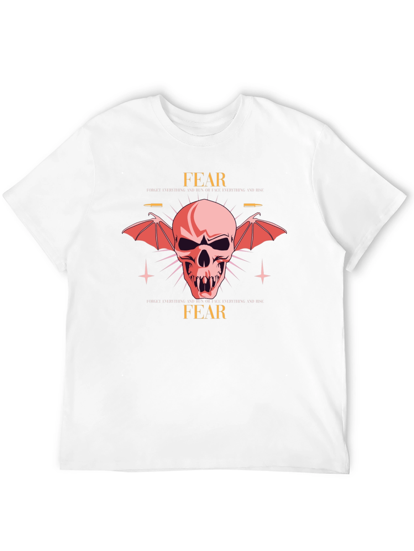 Fear Skull Graphic Black T-Shirt