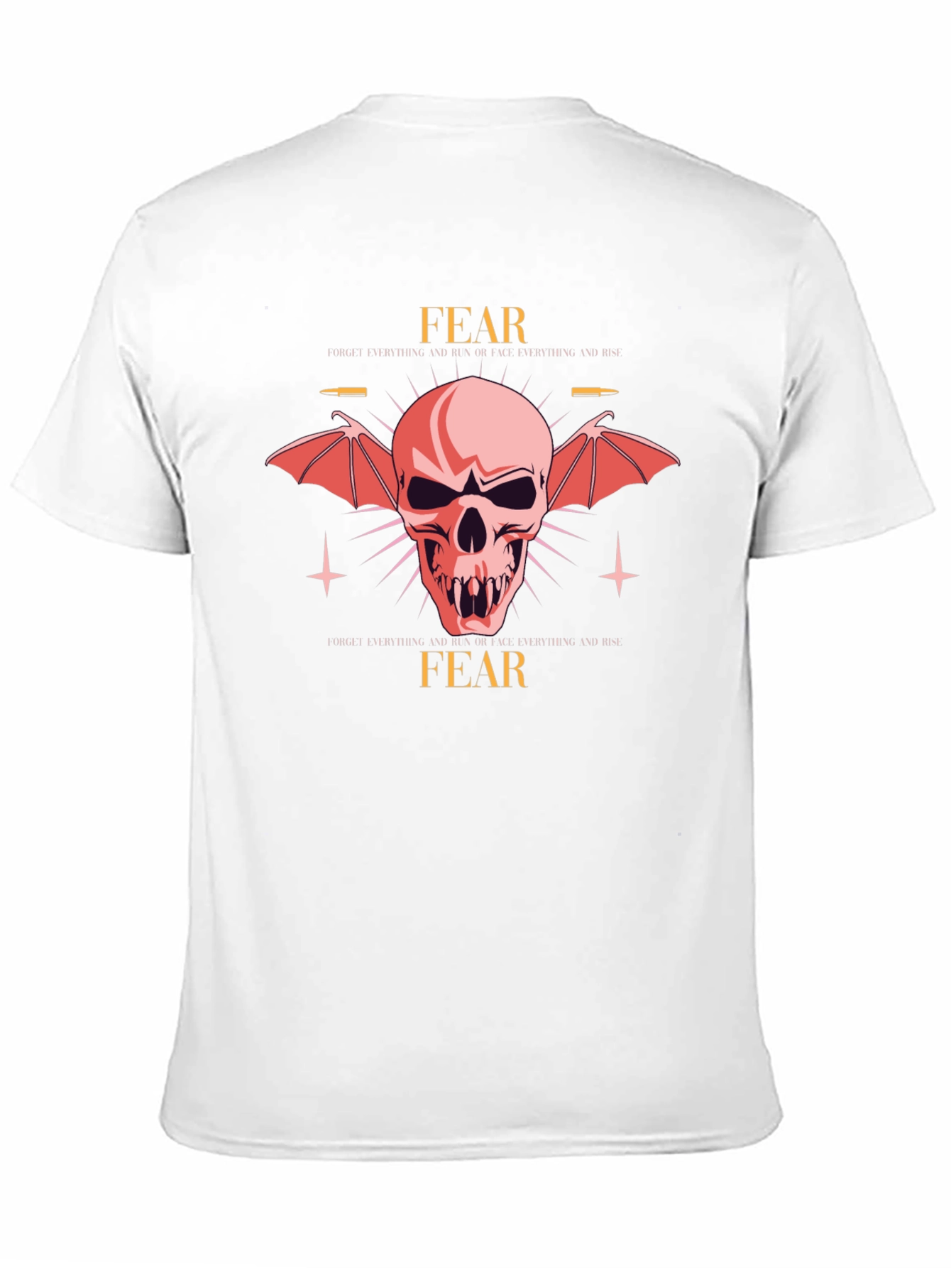 Fear Skull Graphic Black T-Shirt