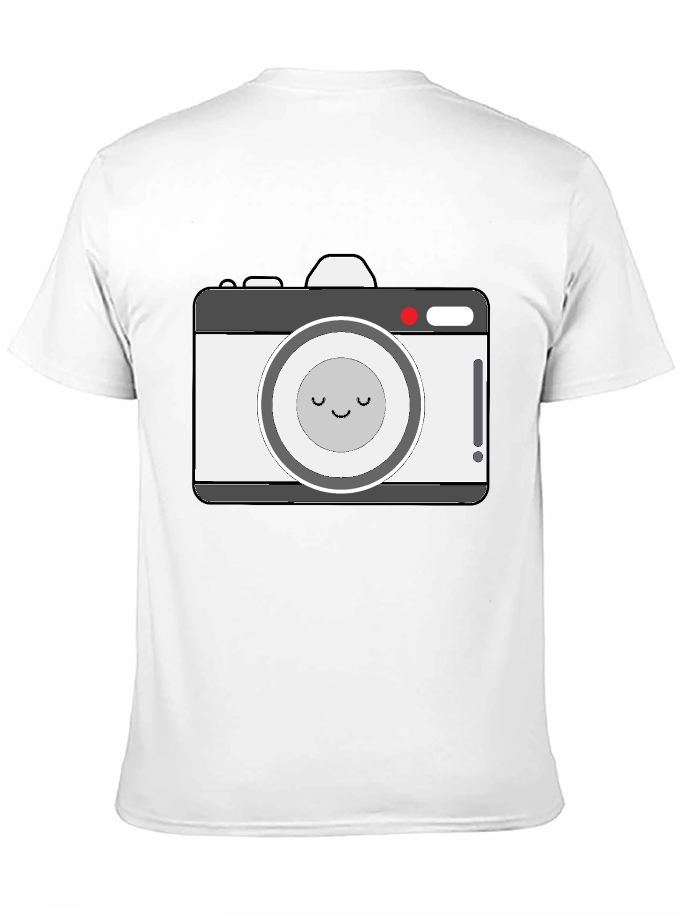 Cute Camera Graphic Black T-Shirt