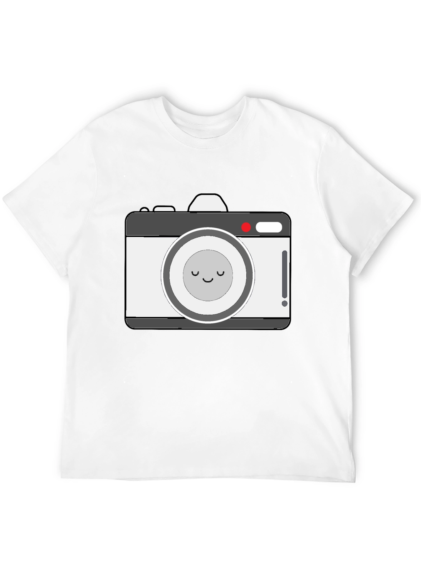 Cute Camera Graphic Black T-Shirt