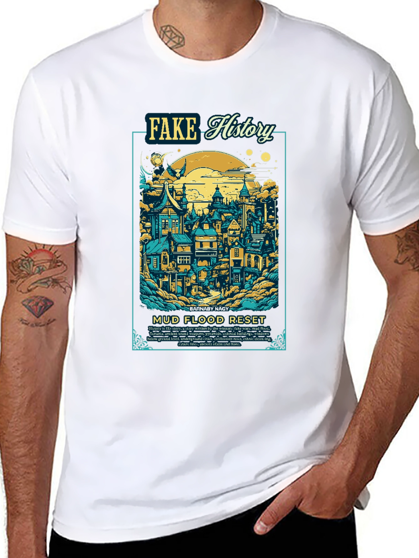 Fake History Mud Flood Reset T-Shirt