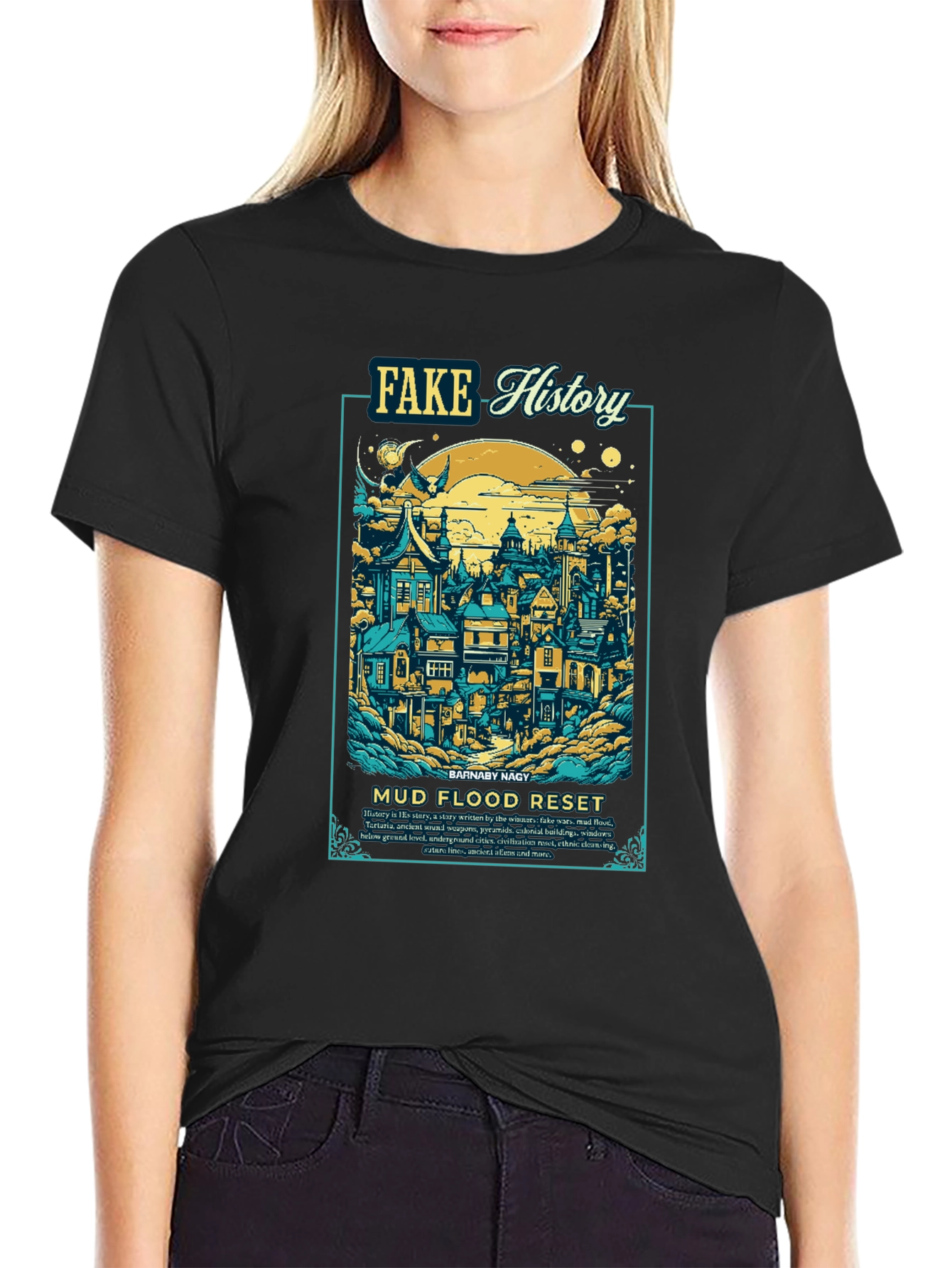 Fake History Mud Flood Reset T-Shirt