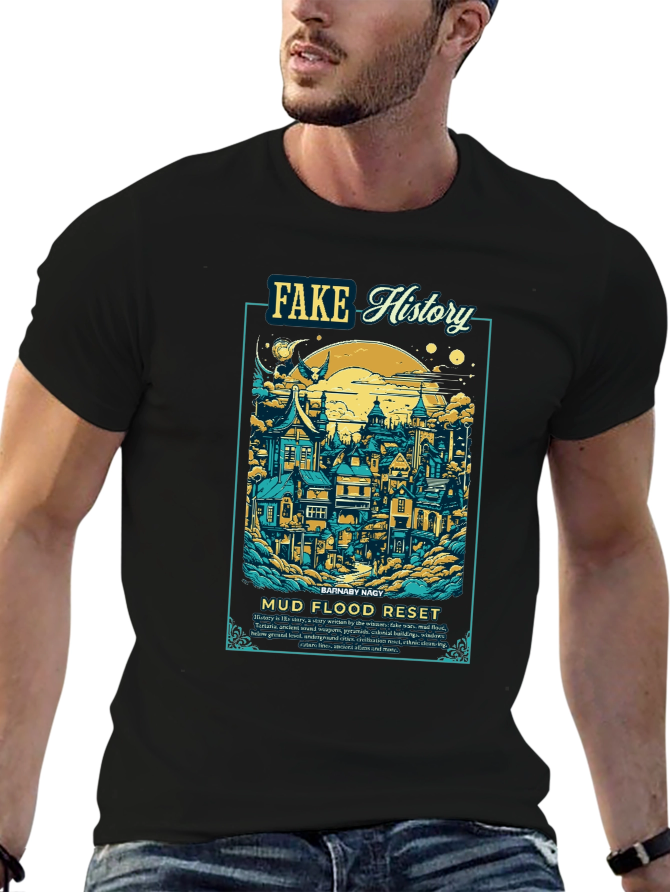 Fake History Mud Flood Reset T-Shirt
