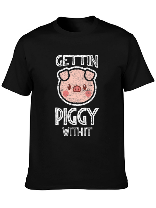Gettin Piggy With It Graphic T-Shirt