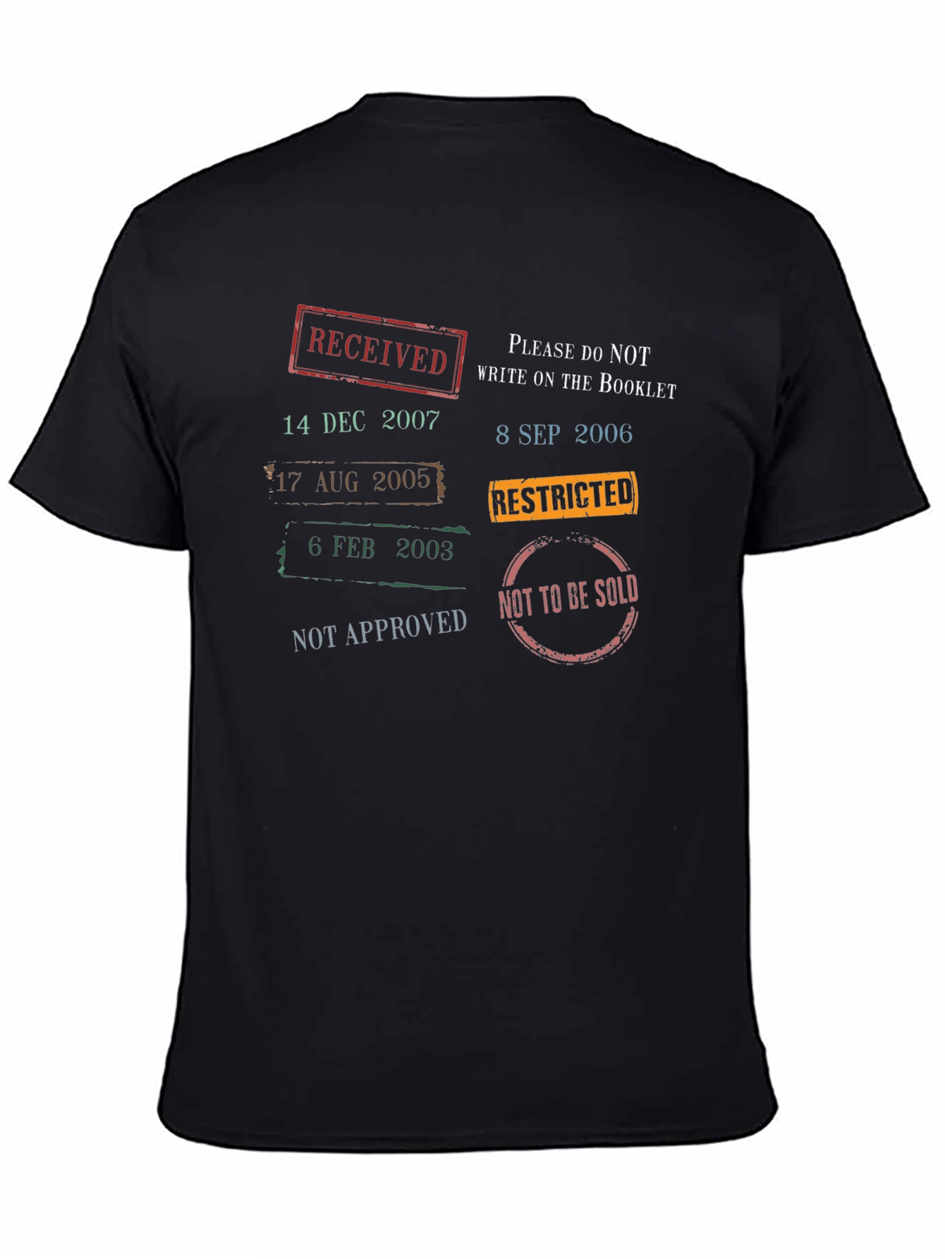 Novelty Stamp Print T-Shirt