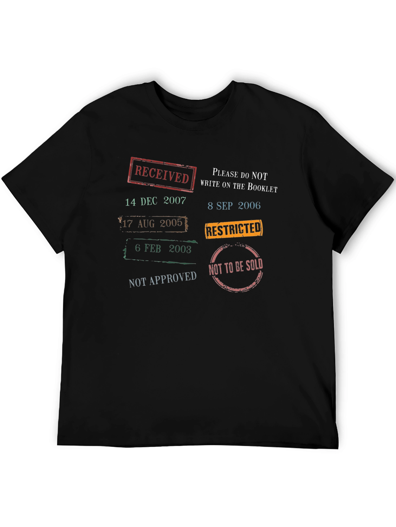 Novelty Stamp Print T-Shirt