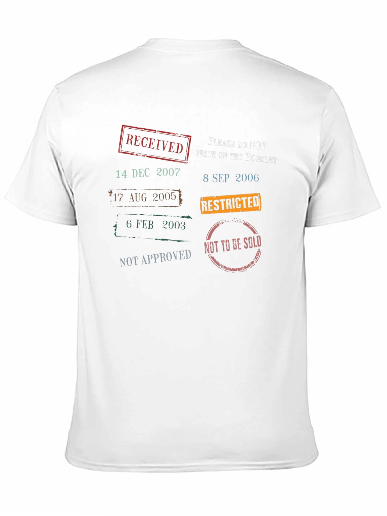 Novelty Stamp Print T-Shirt