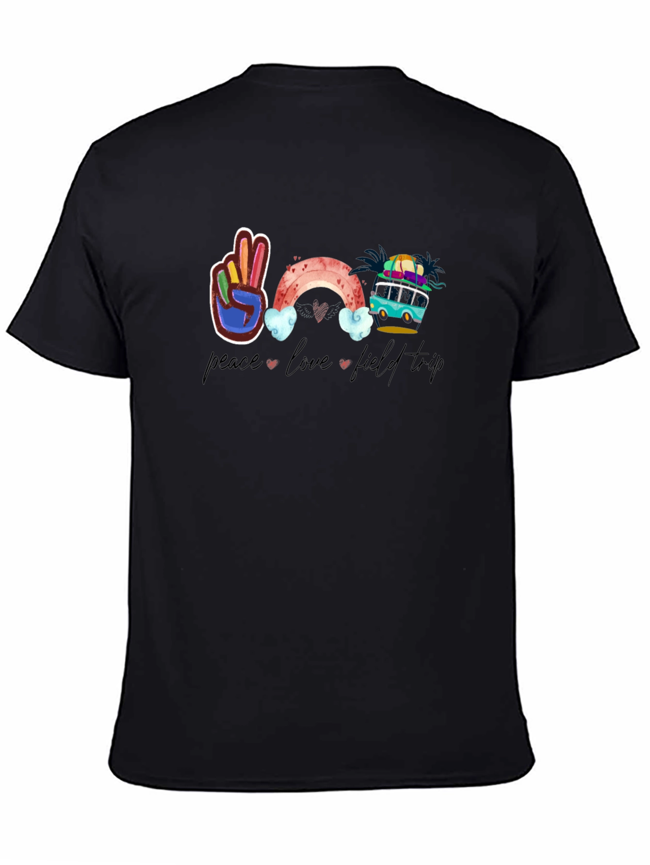 Peace Love Field Trip Graphic Tee