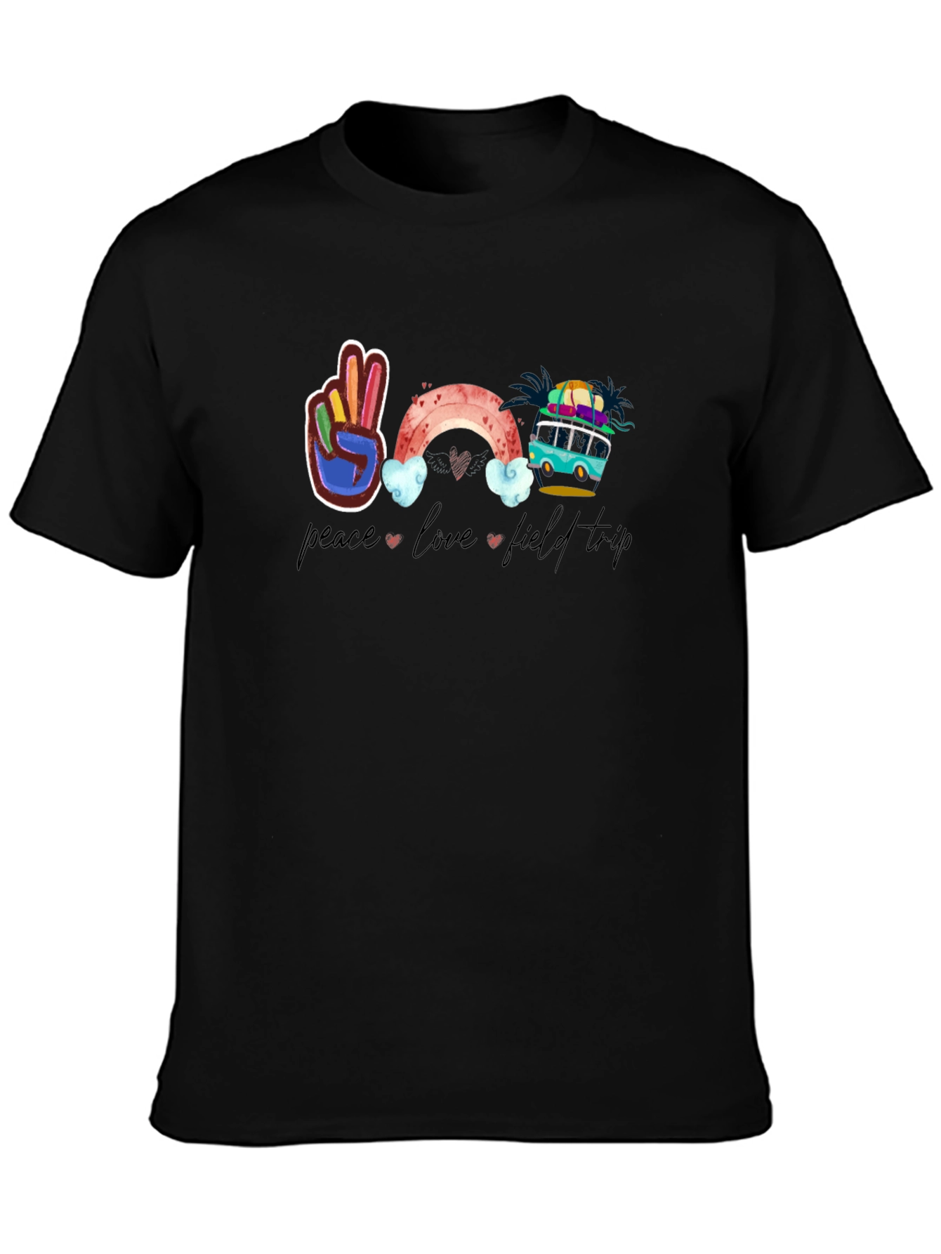 Peace Love Field Trip Graphic Tee