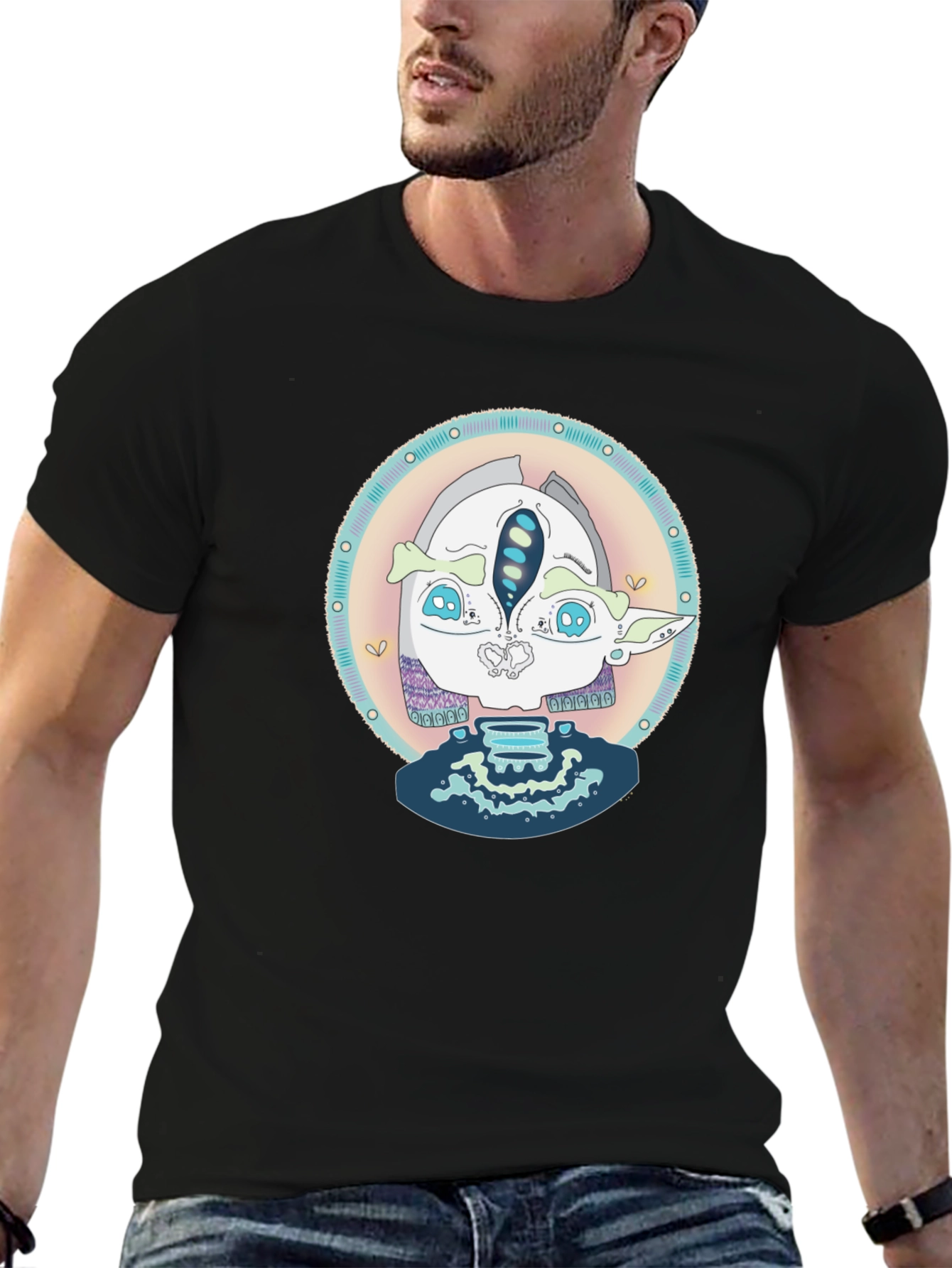 Unique Graphic Tee - Quirky Alien Design