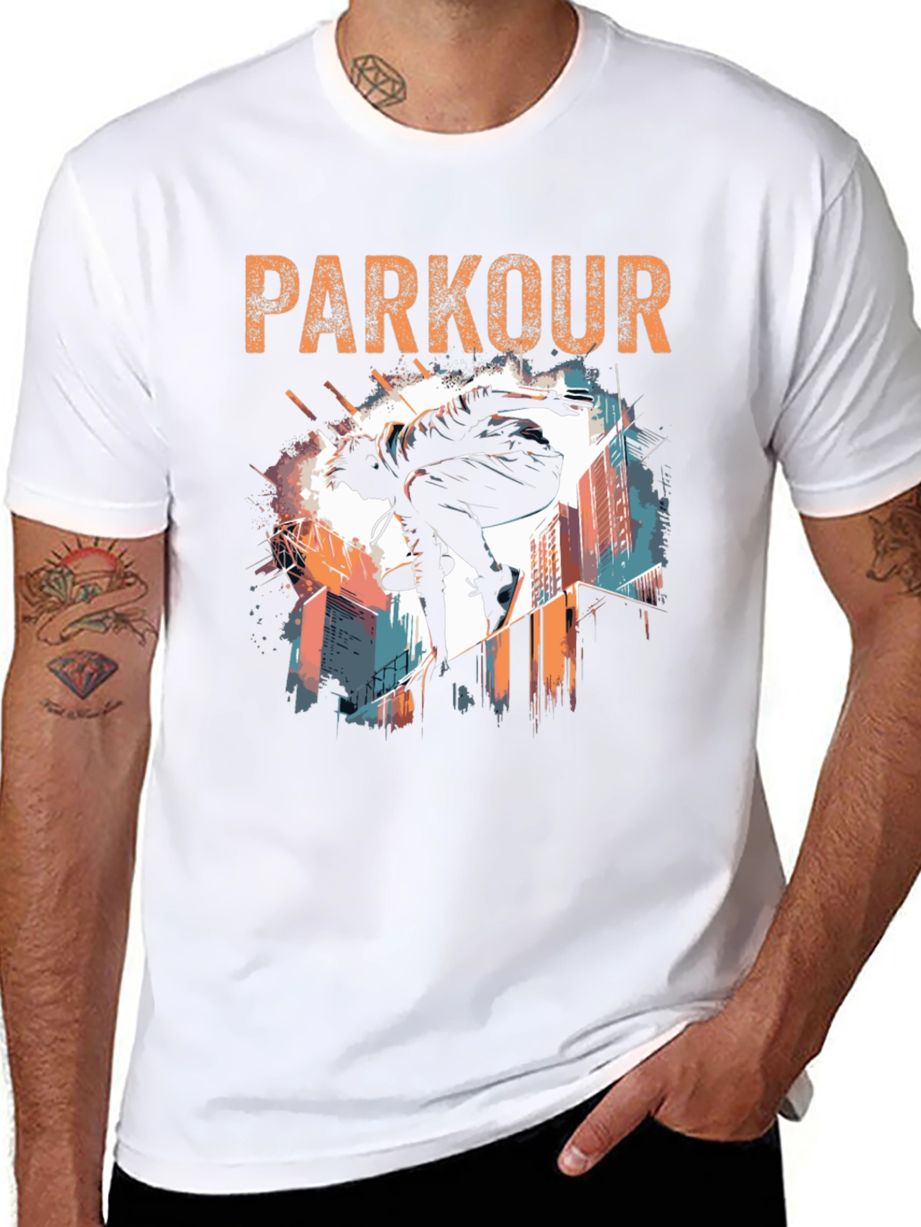 Parkour Graphic T-Shirt - Urban Acrobat