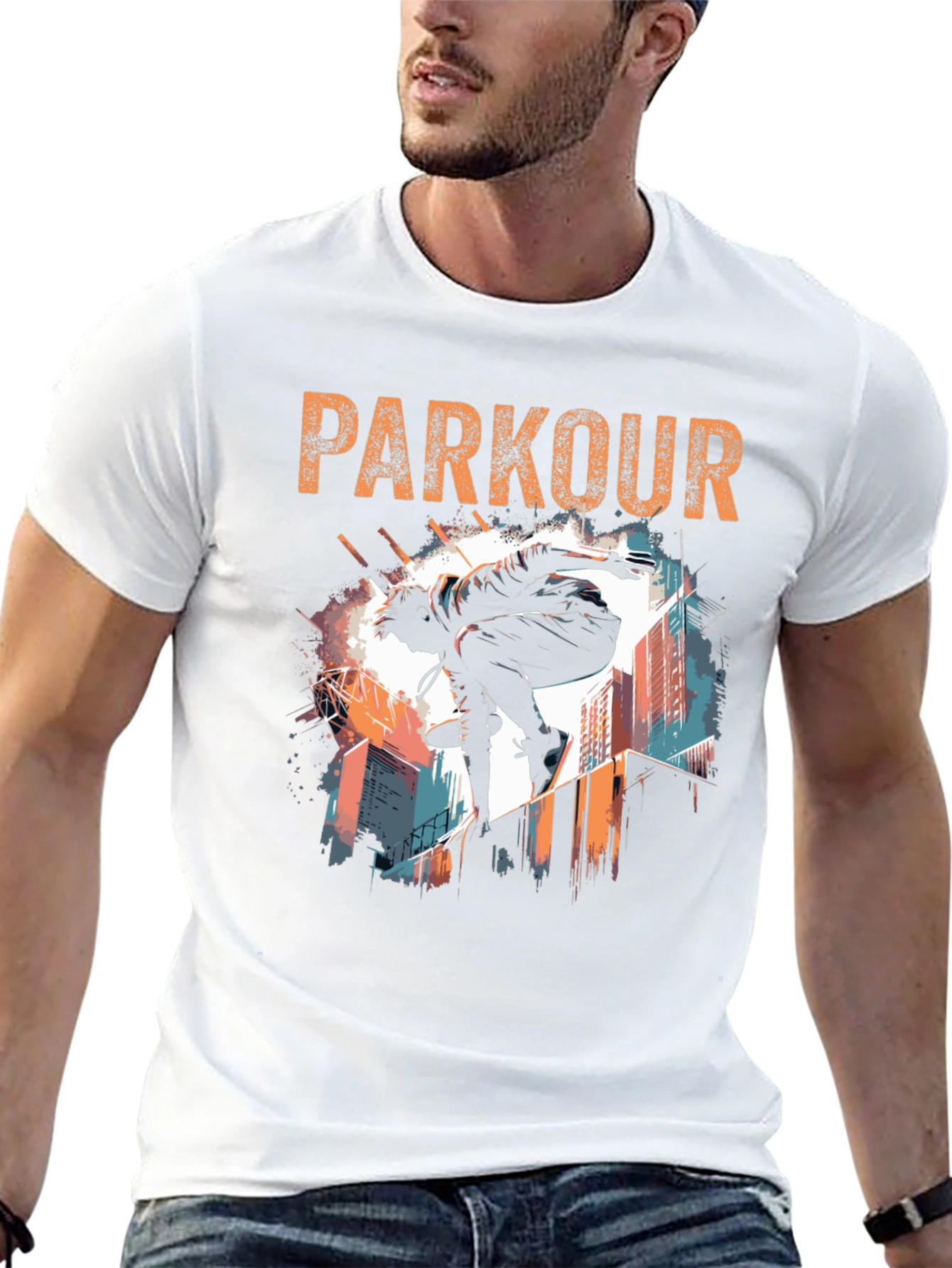 Parkour Graphic T-Shirt - Urban Acrobat