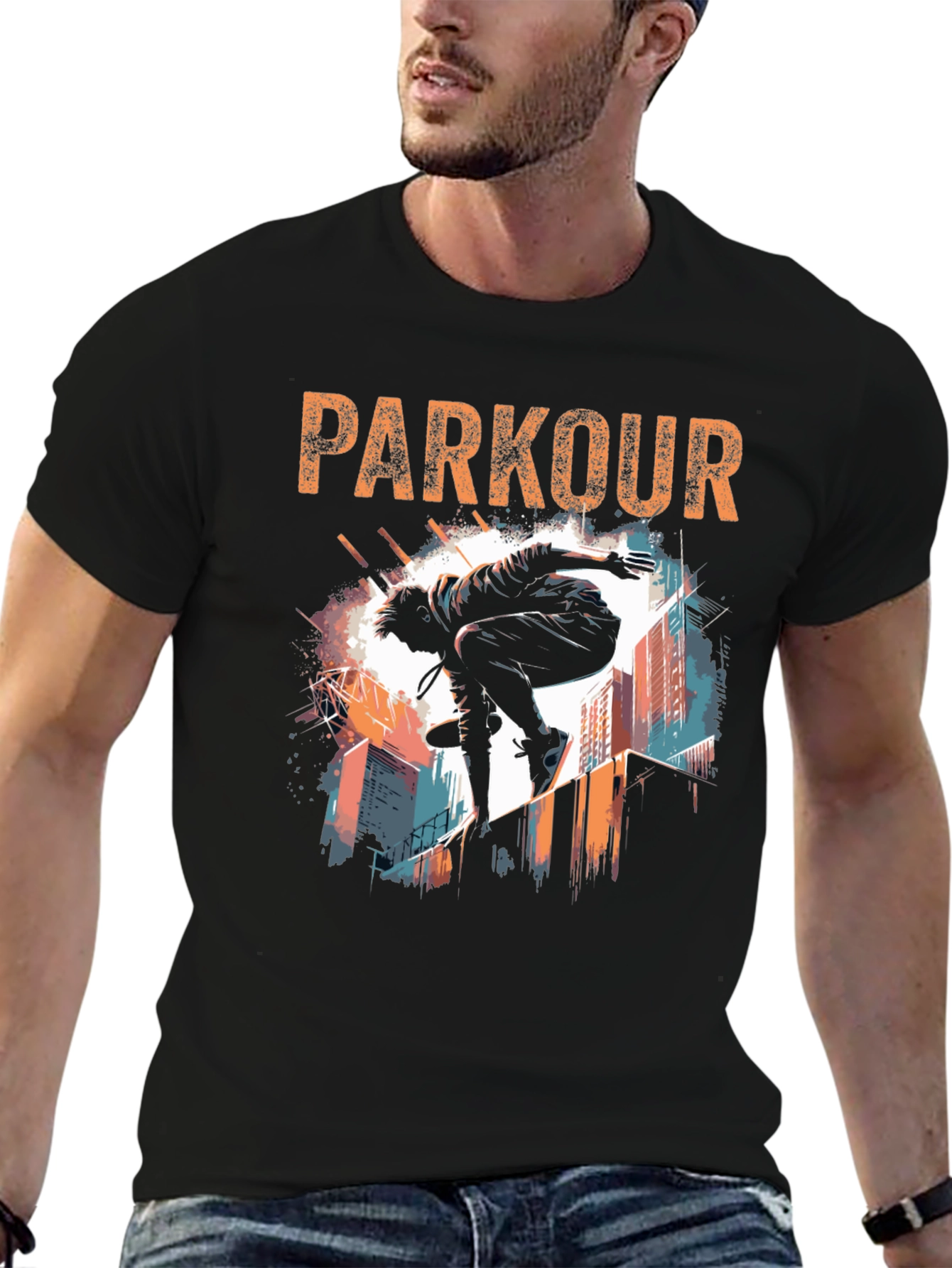 Parkour Graphic T-Shirt - Urban Acrobat