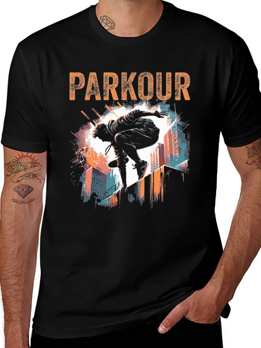 Parkour Graphic T-Shirt - Urban Acrobat