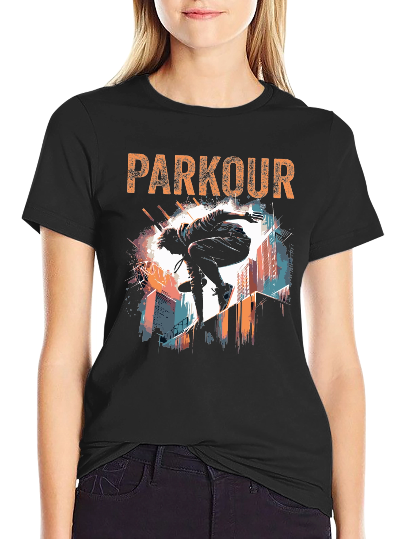 Parkour Graphic T-Shirt - Urban Acrobat