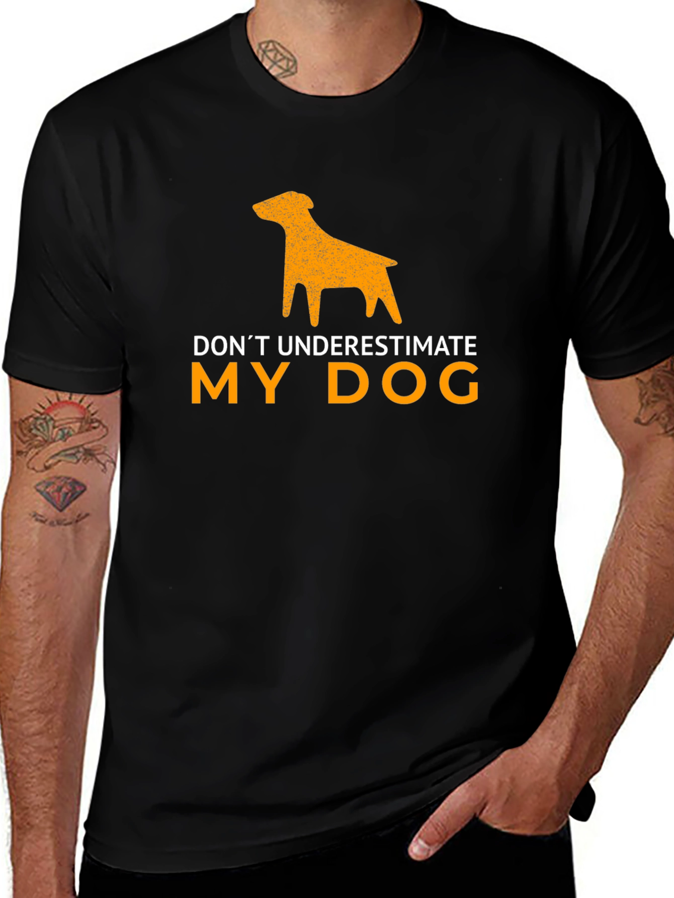 Funny Dog Lover T-Shirt: Dont Underestimate My Dog