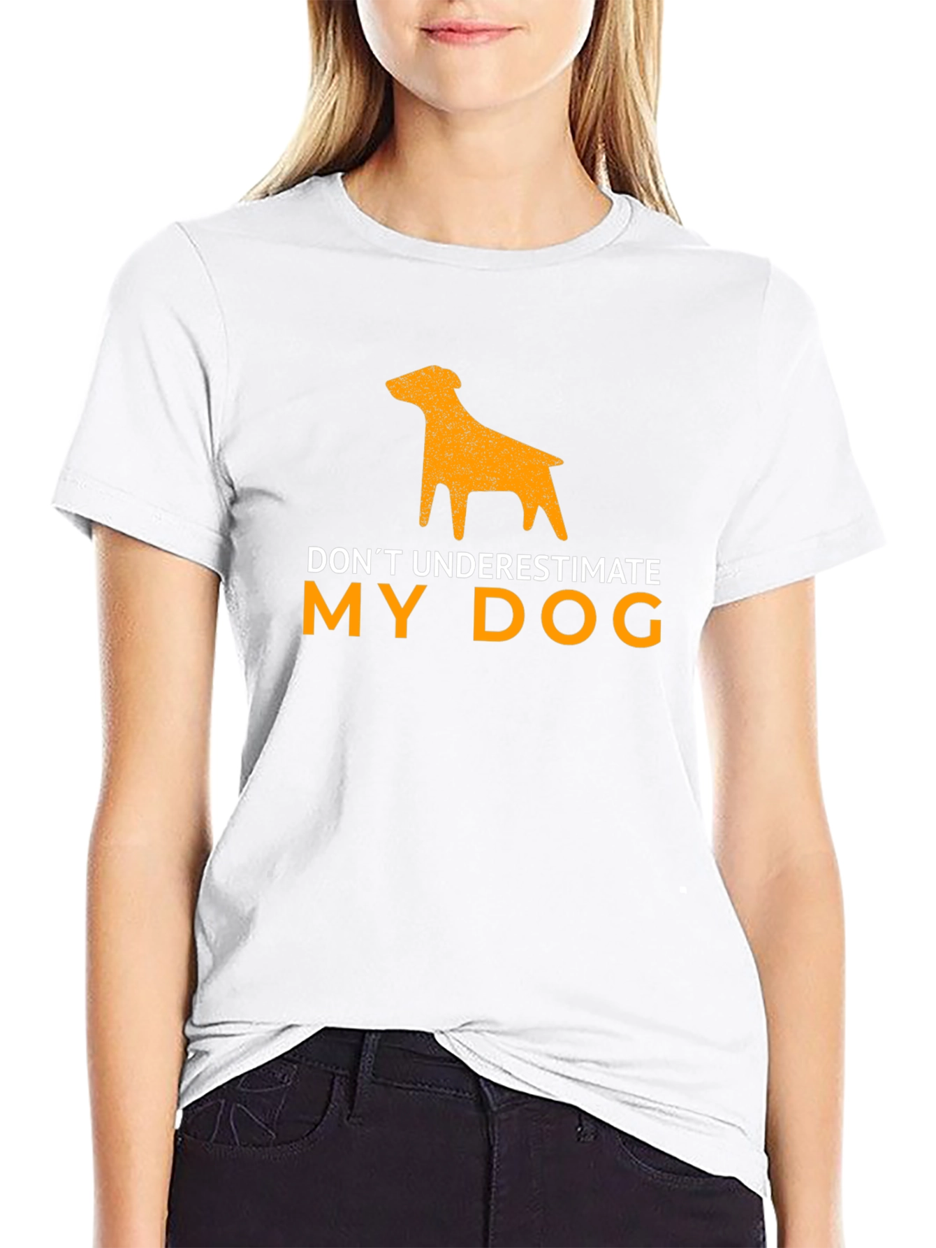 Funny Dog Lover T-Shirt: Dont Underestimate My Dog