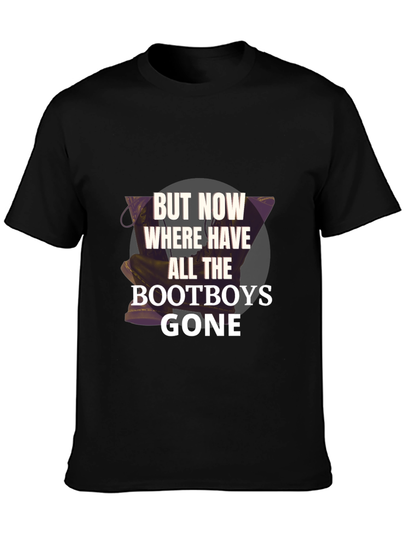 Bootboys Gone Graphic Tee - Novelty Print Shirt