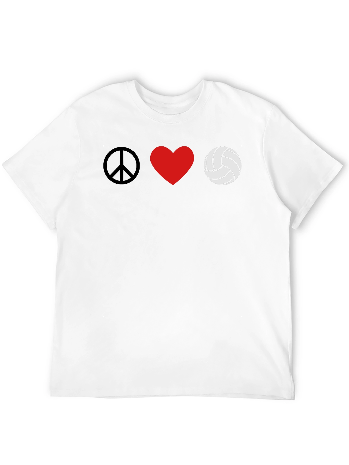 Peace Love Volleyball Graphic Tee