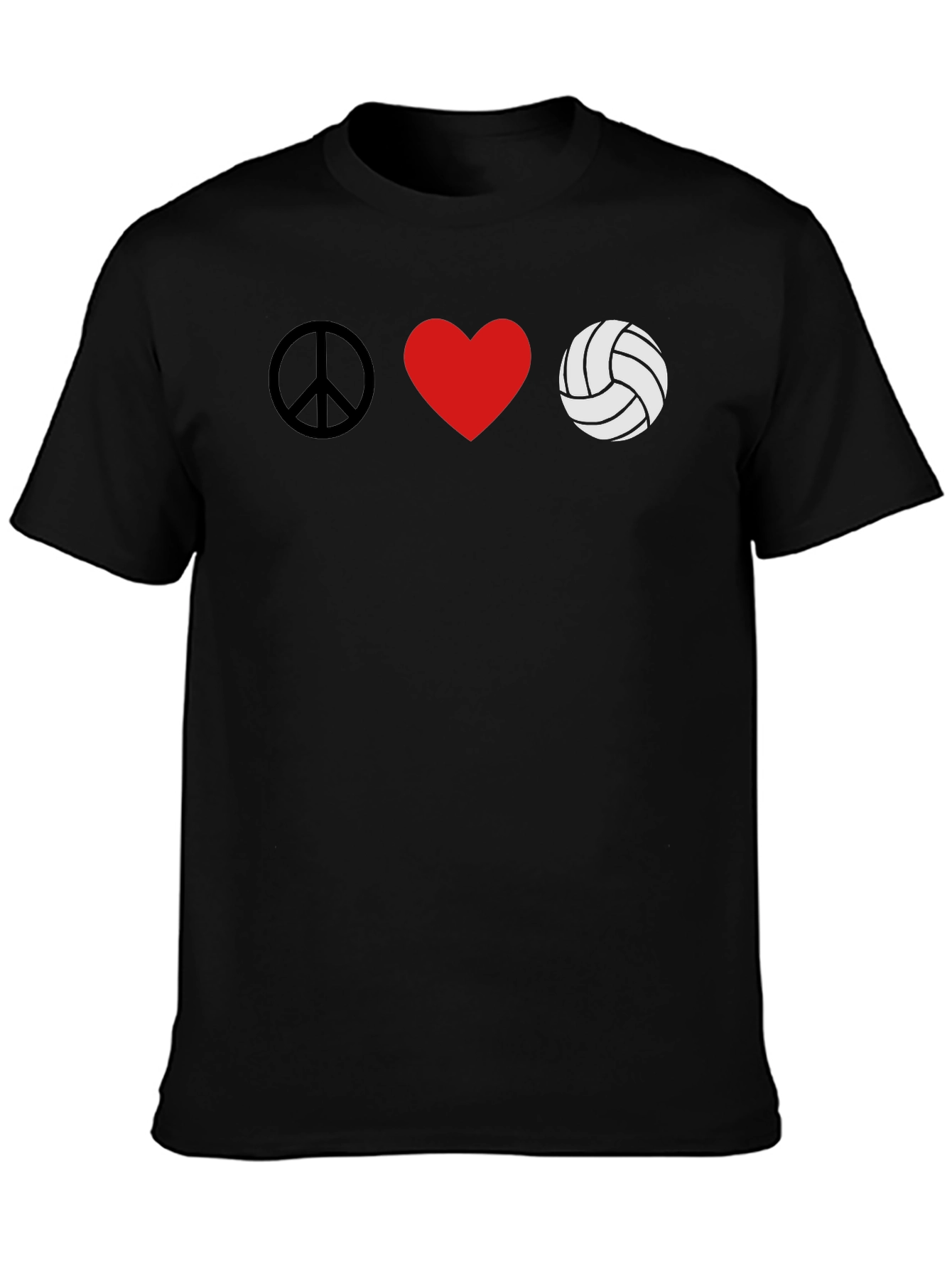 Peace Love Volleyball Graphic Tee