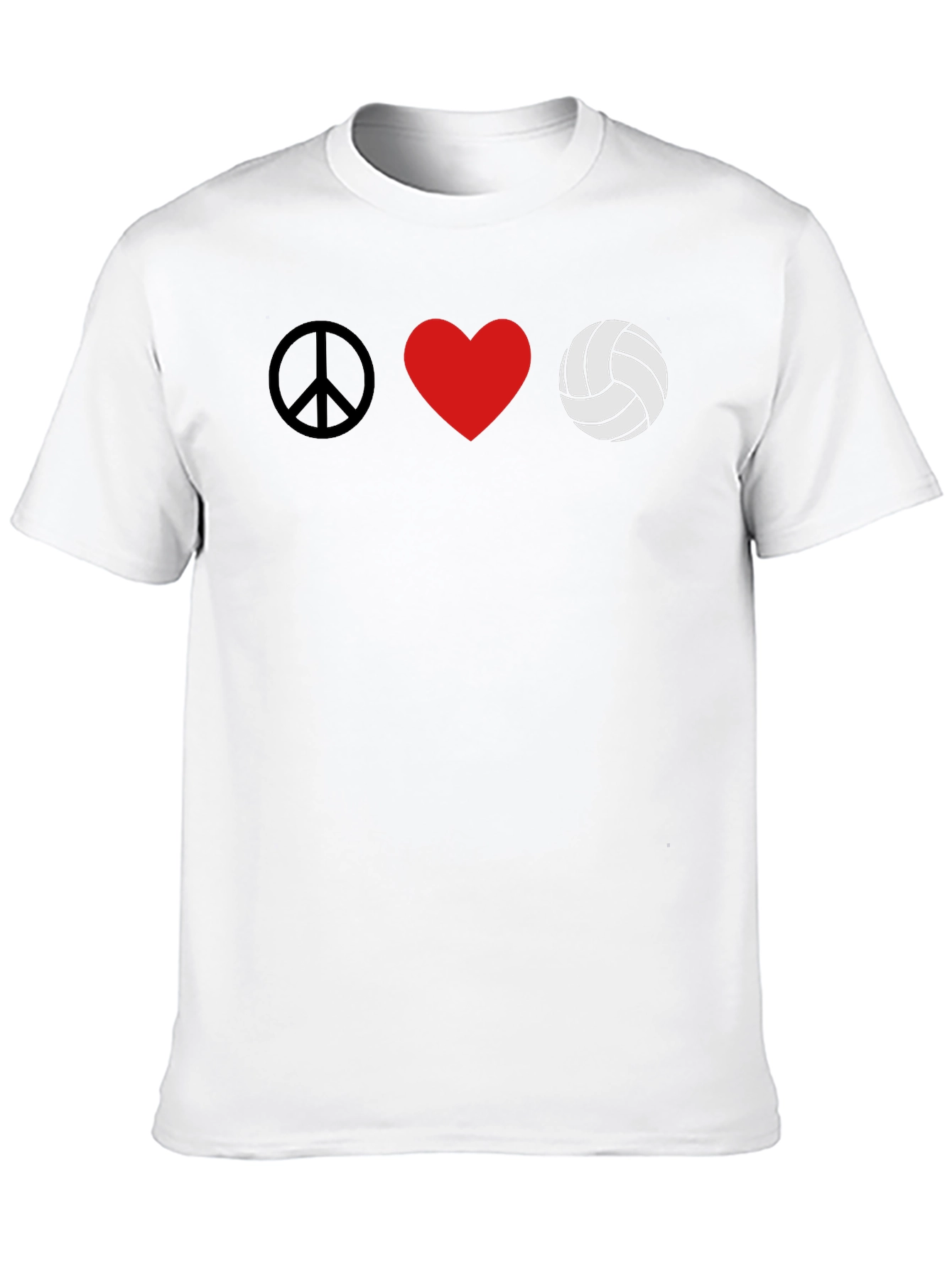 Peace Love Volleyball Graphic Tee
