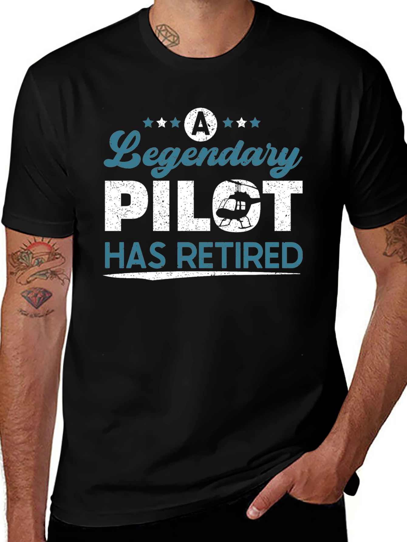 Legendary Pilot Retired Graphic T-Shirt