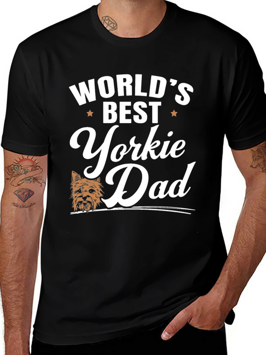 Worlds Best Yorkie Dad T-Shirt