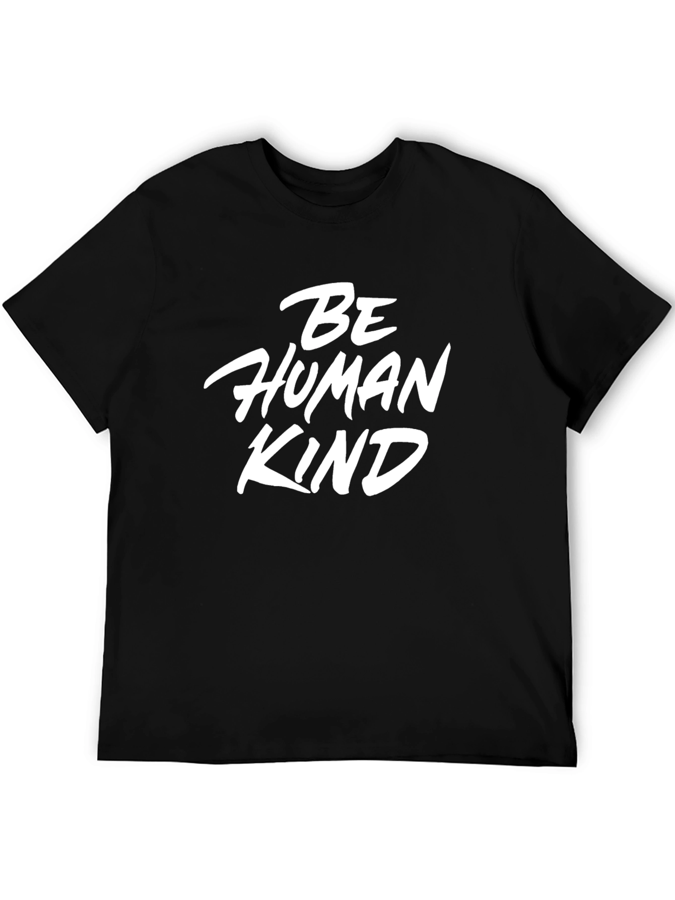 Be Human Kind Black Graphic T-Shirt
