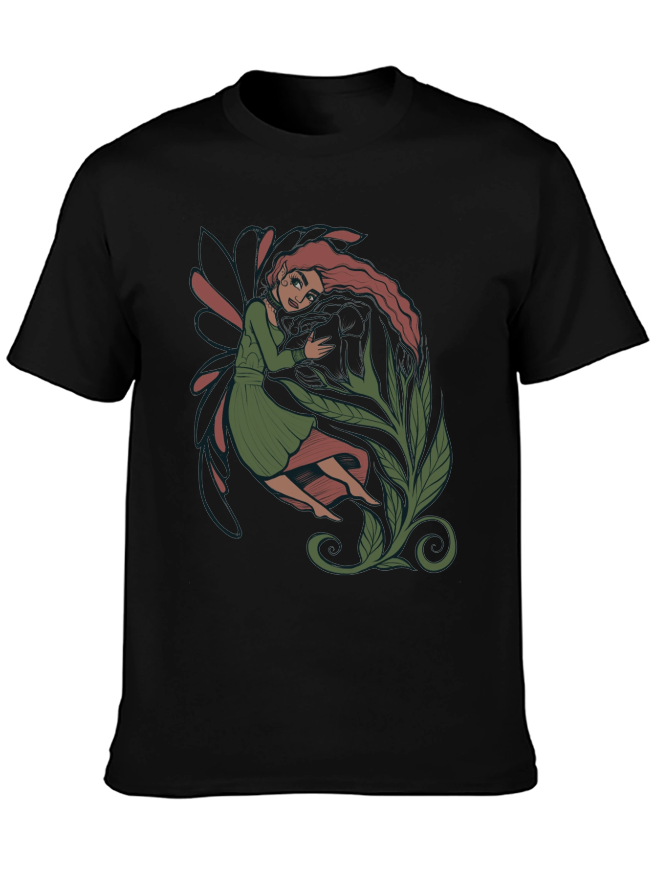 Fairy Graphic Black T-Shirt