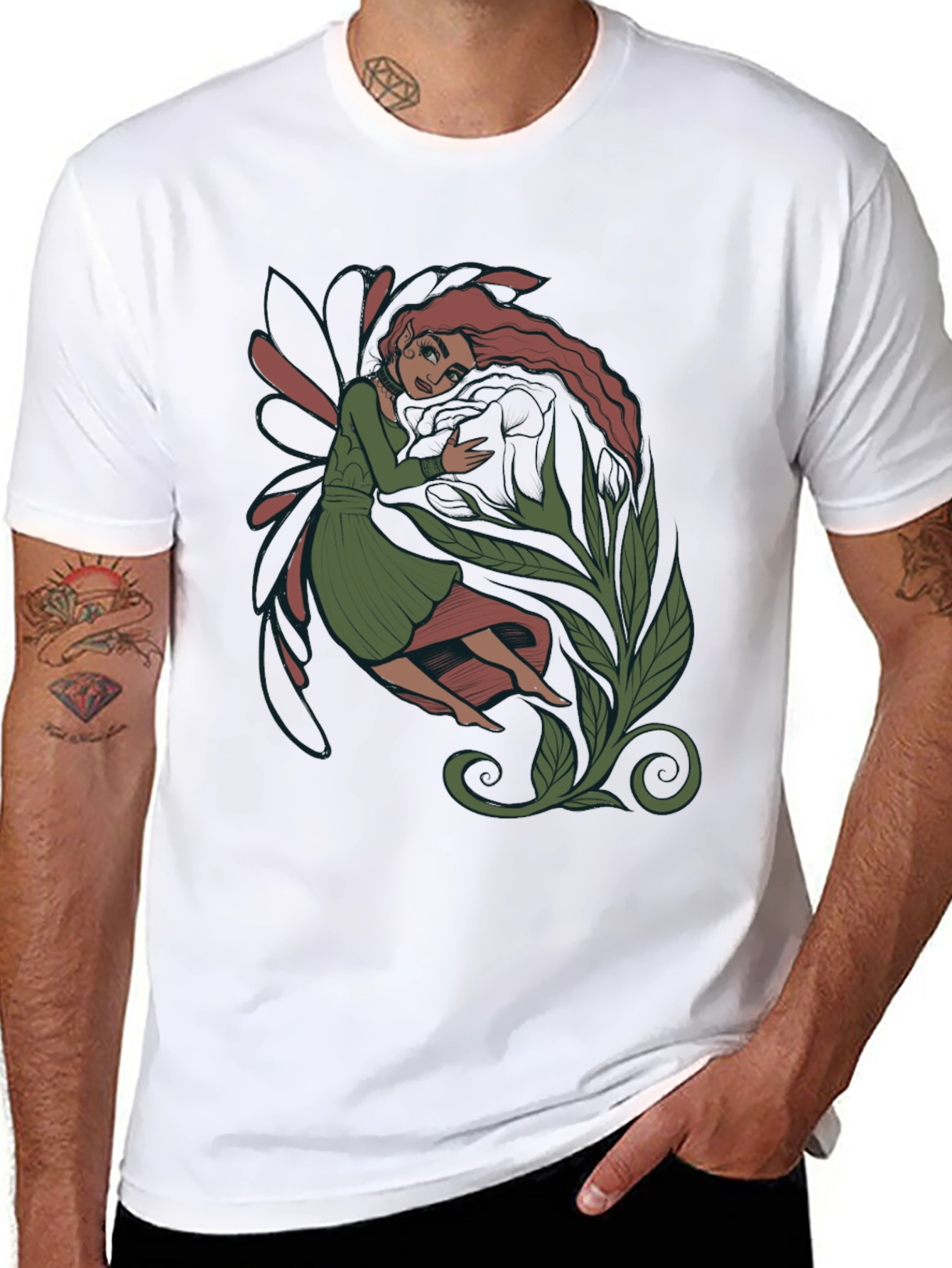 Fairy Graphic Black T-Shirt