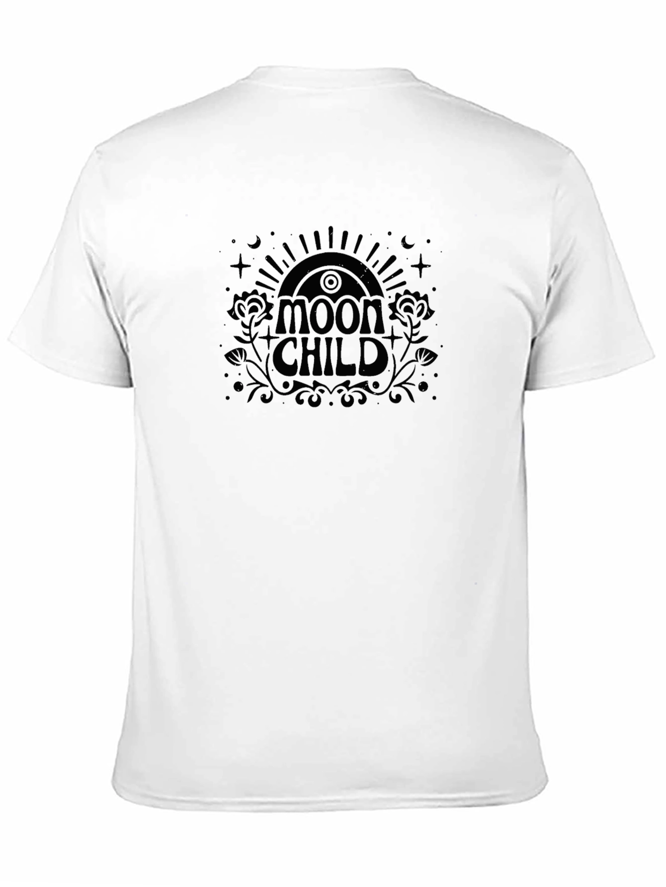 Moon Child Graphic Tee - Unisex Black T-Shirt