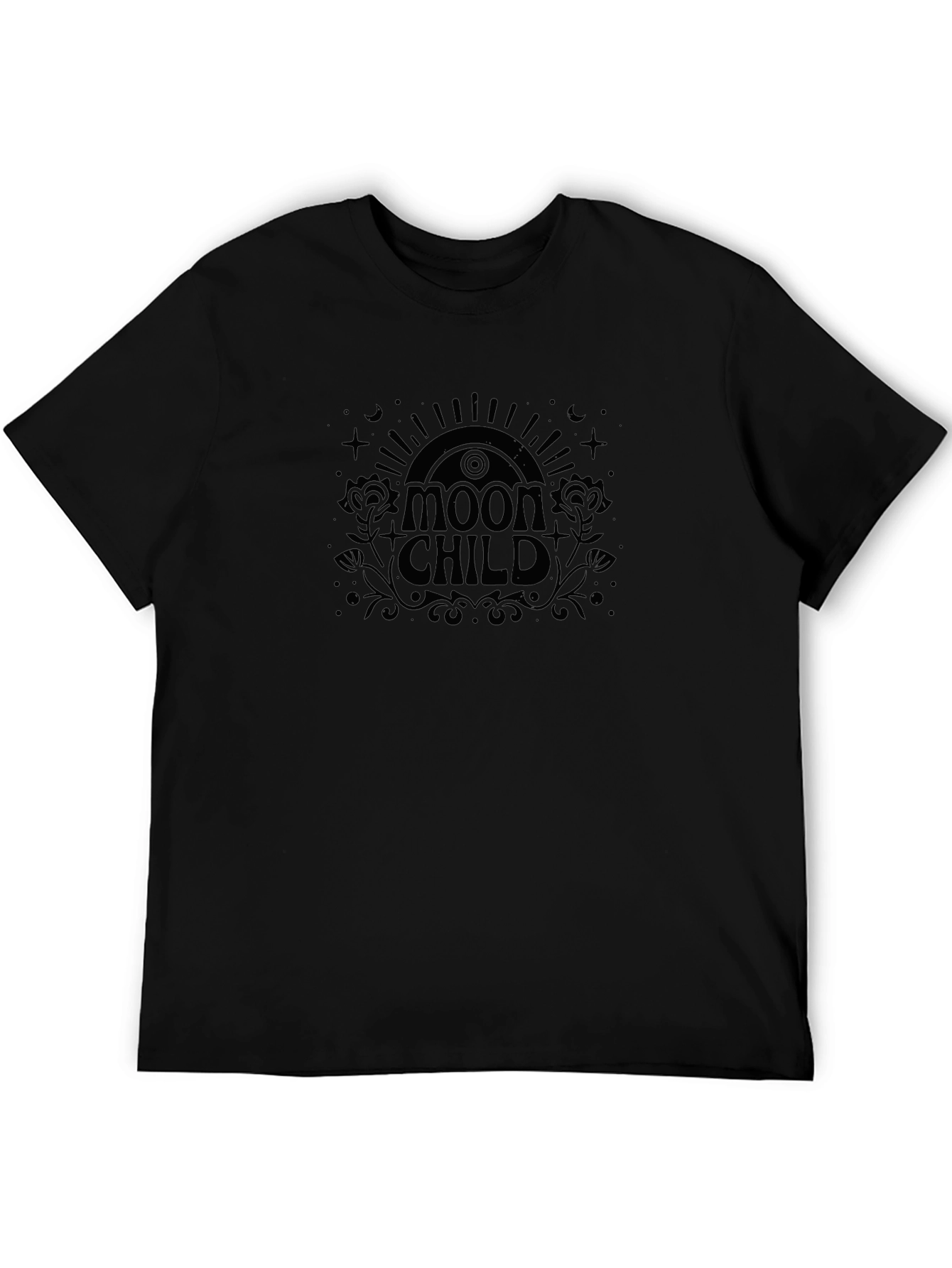 Moon Child Graphic Tee - Unisex Black T-Shirt