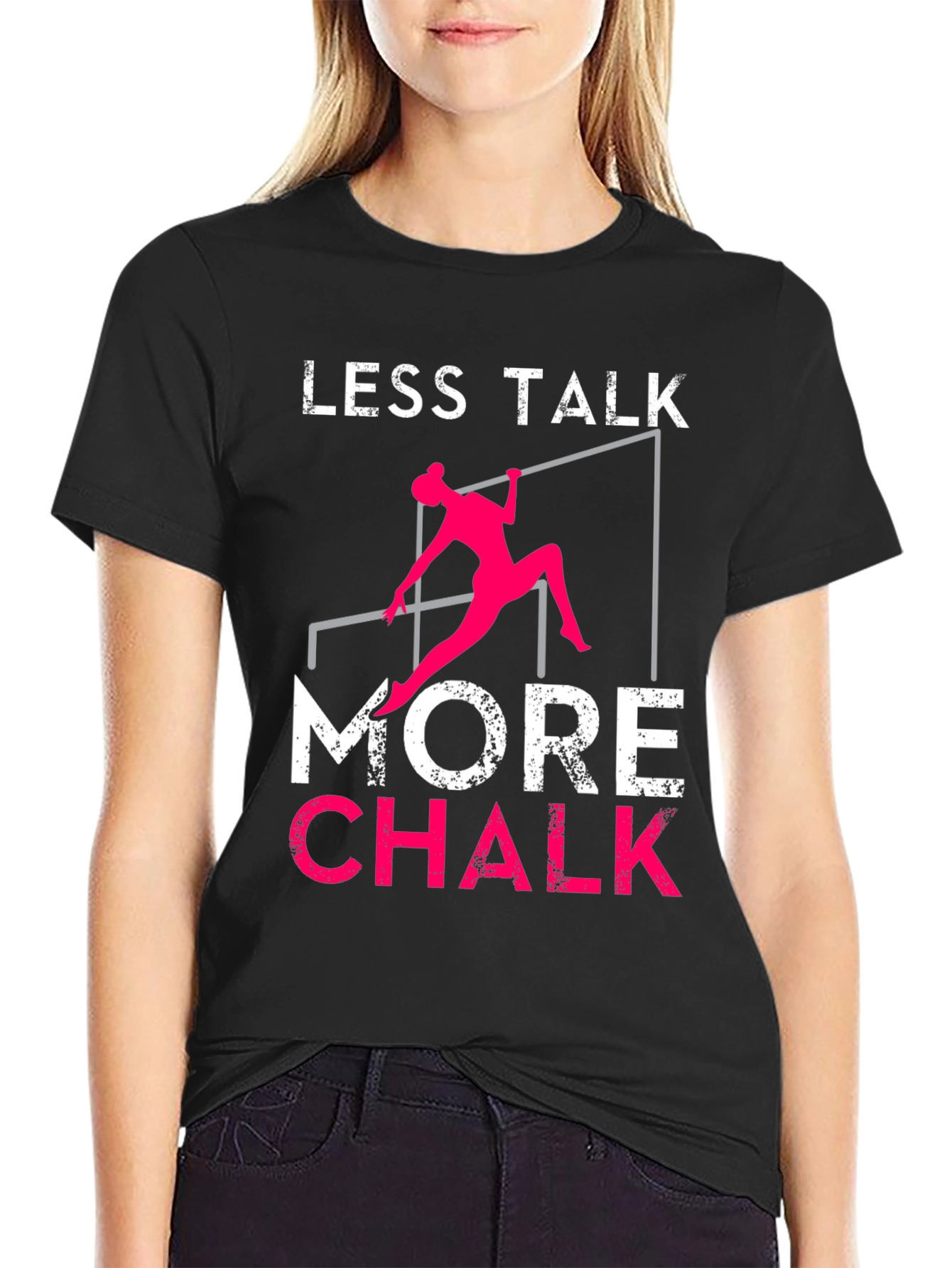 Gymnastics T-Shirt - Less Talk More Chalk
