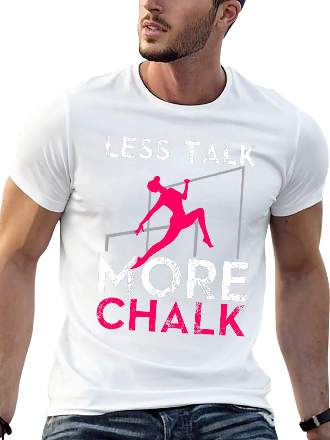 Gymnastics T-Shirt - Less Talk More Chalk