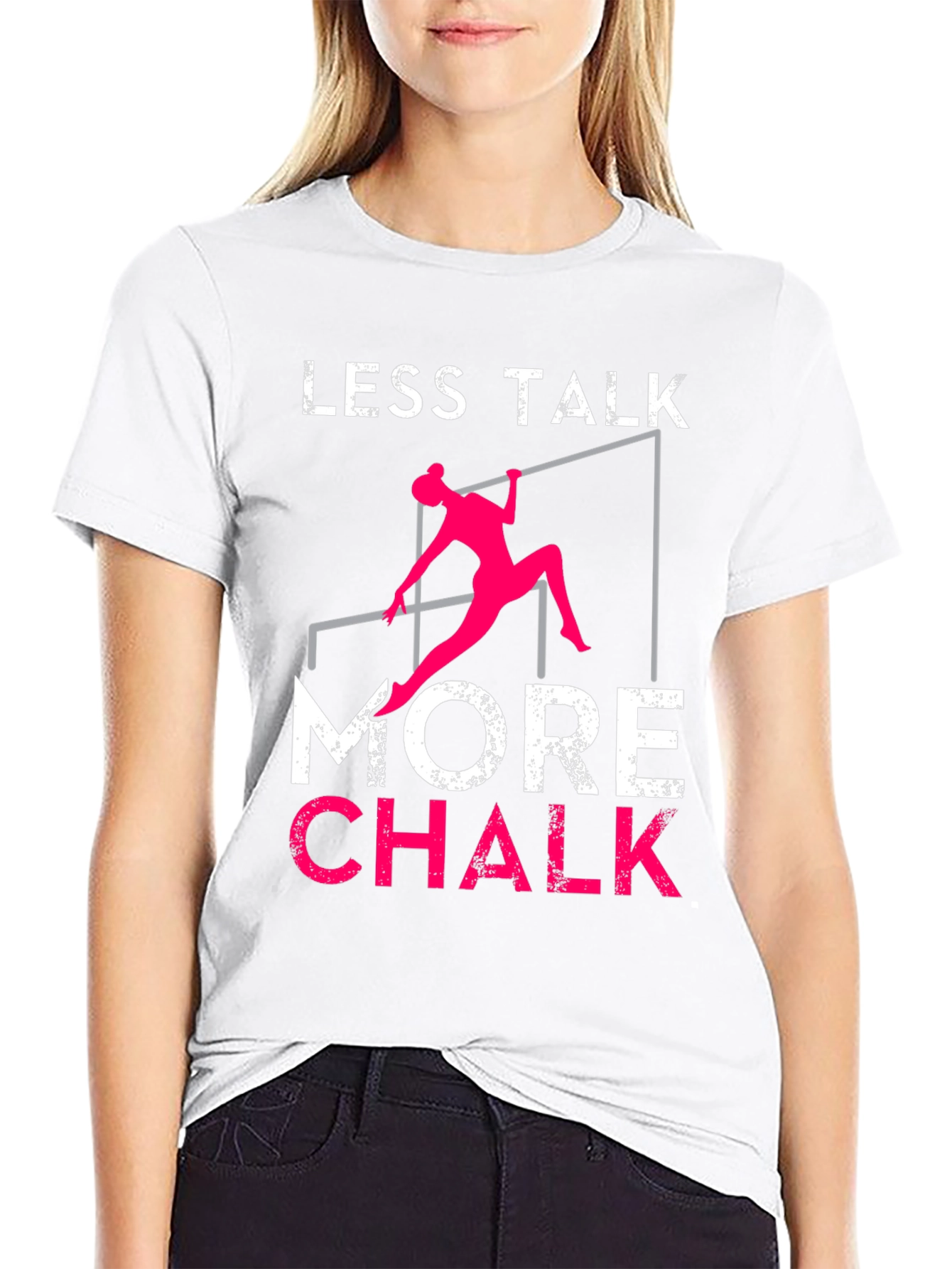 Gymnastics T-Shirt - Less Talk More Chalk