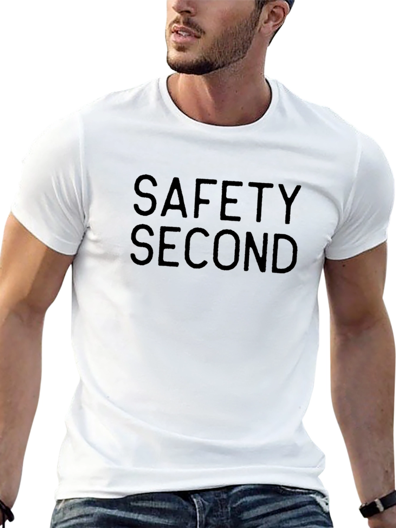 Safety Second Black Crewneck T-Shirt