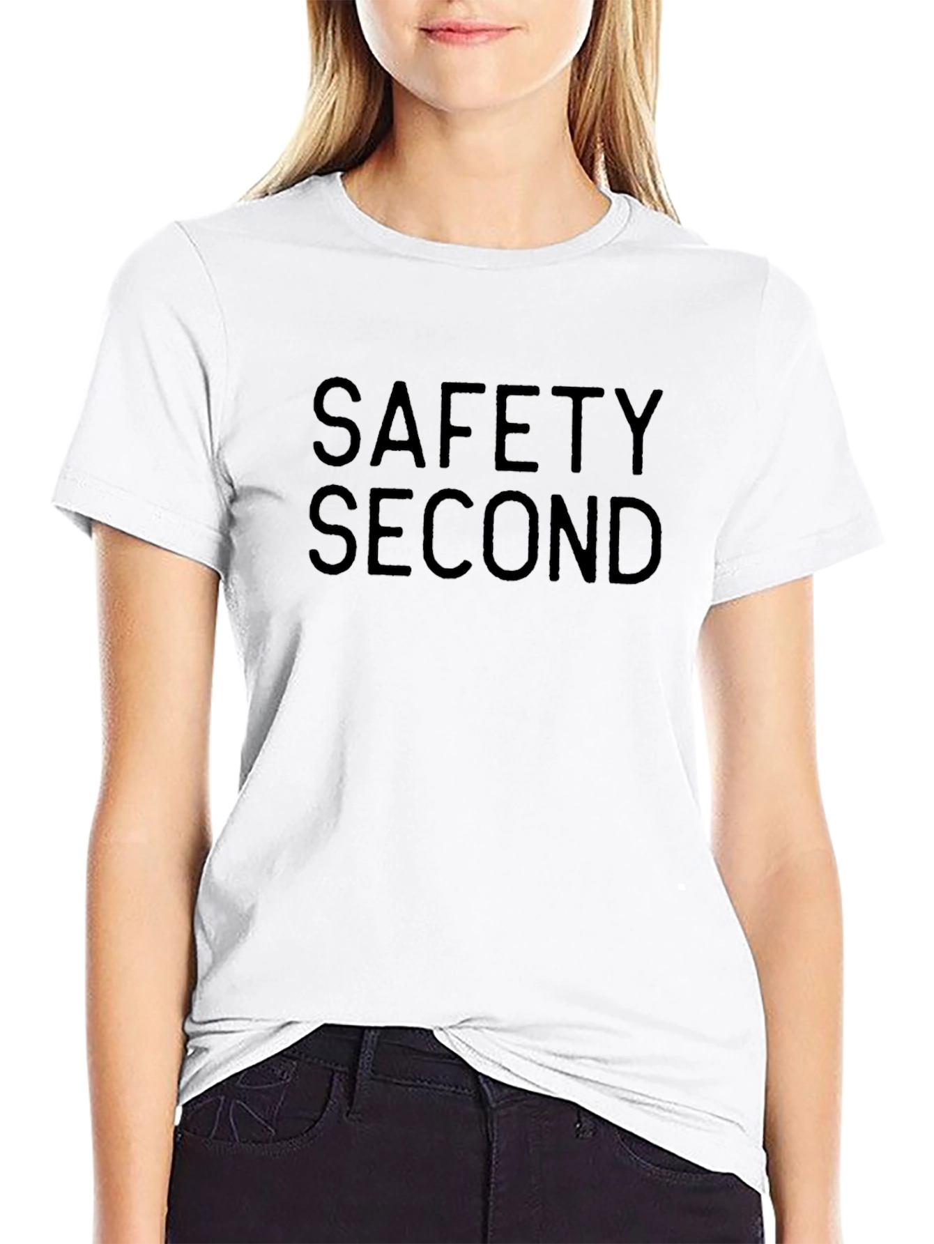 Safety Second Black Crewneck T-Shirt