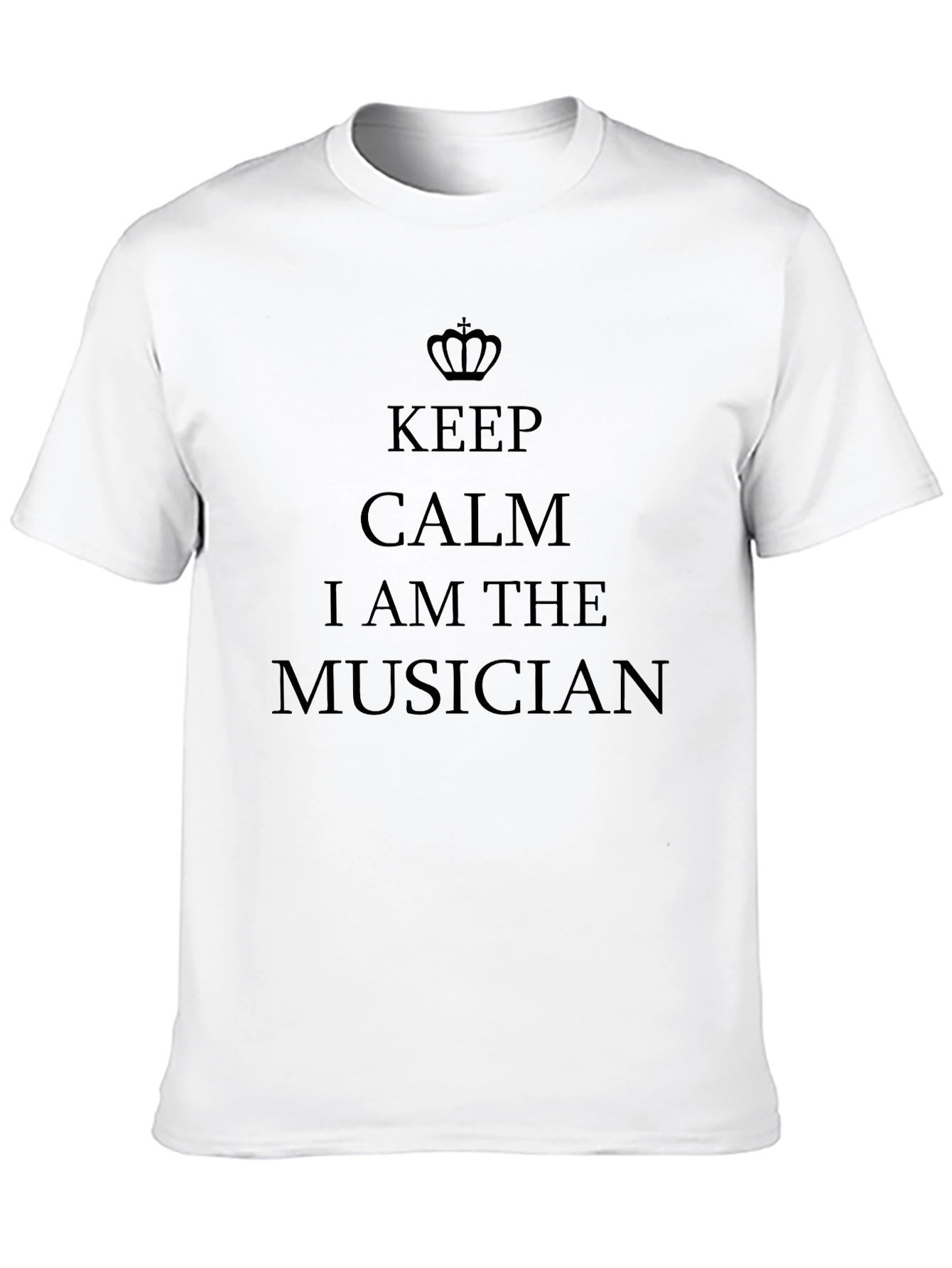 Keep Calm Musician Black T-Shirt