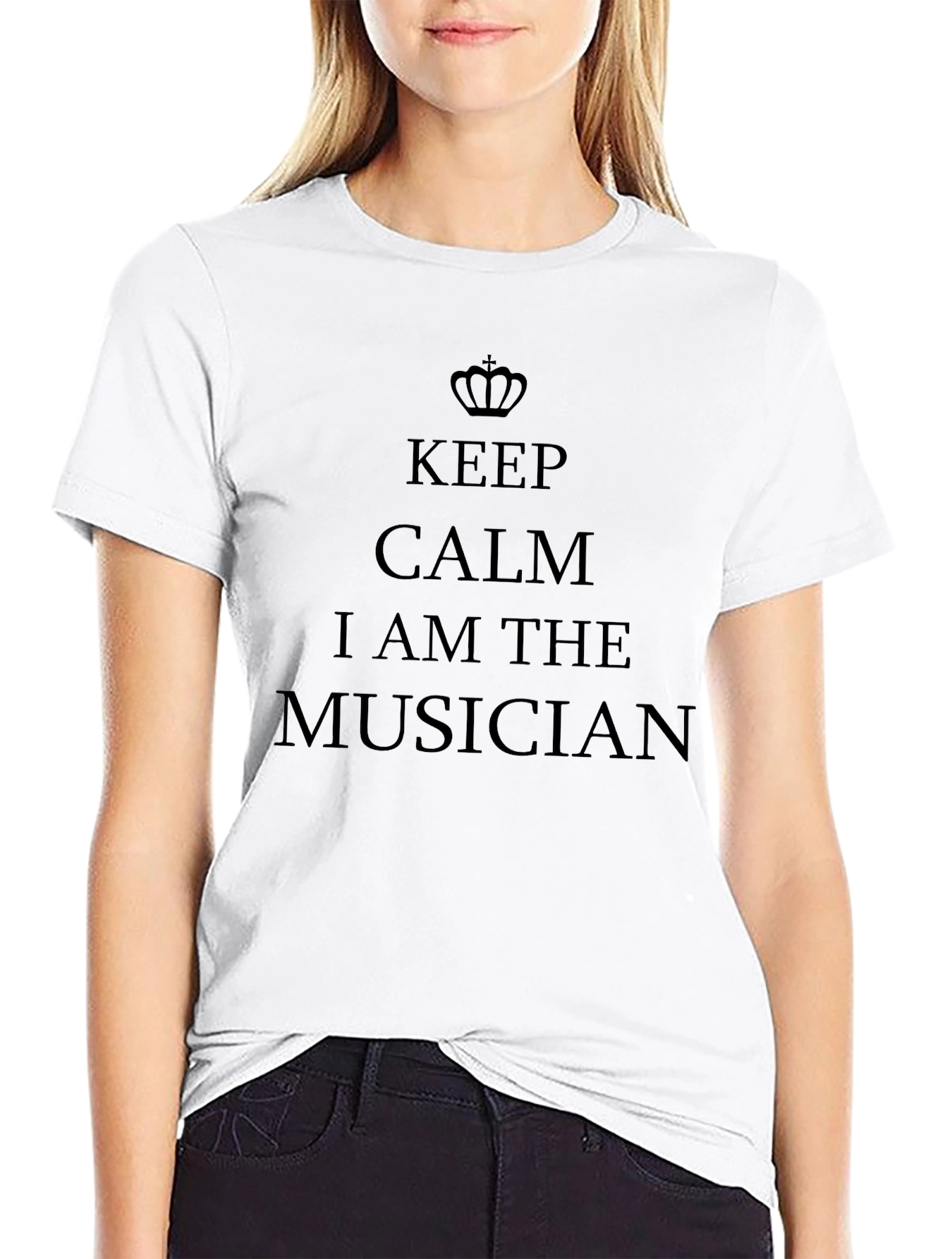 Keep Calm Musician Black T-Shirt