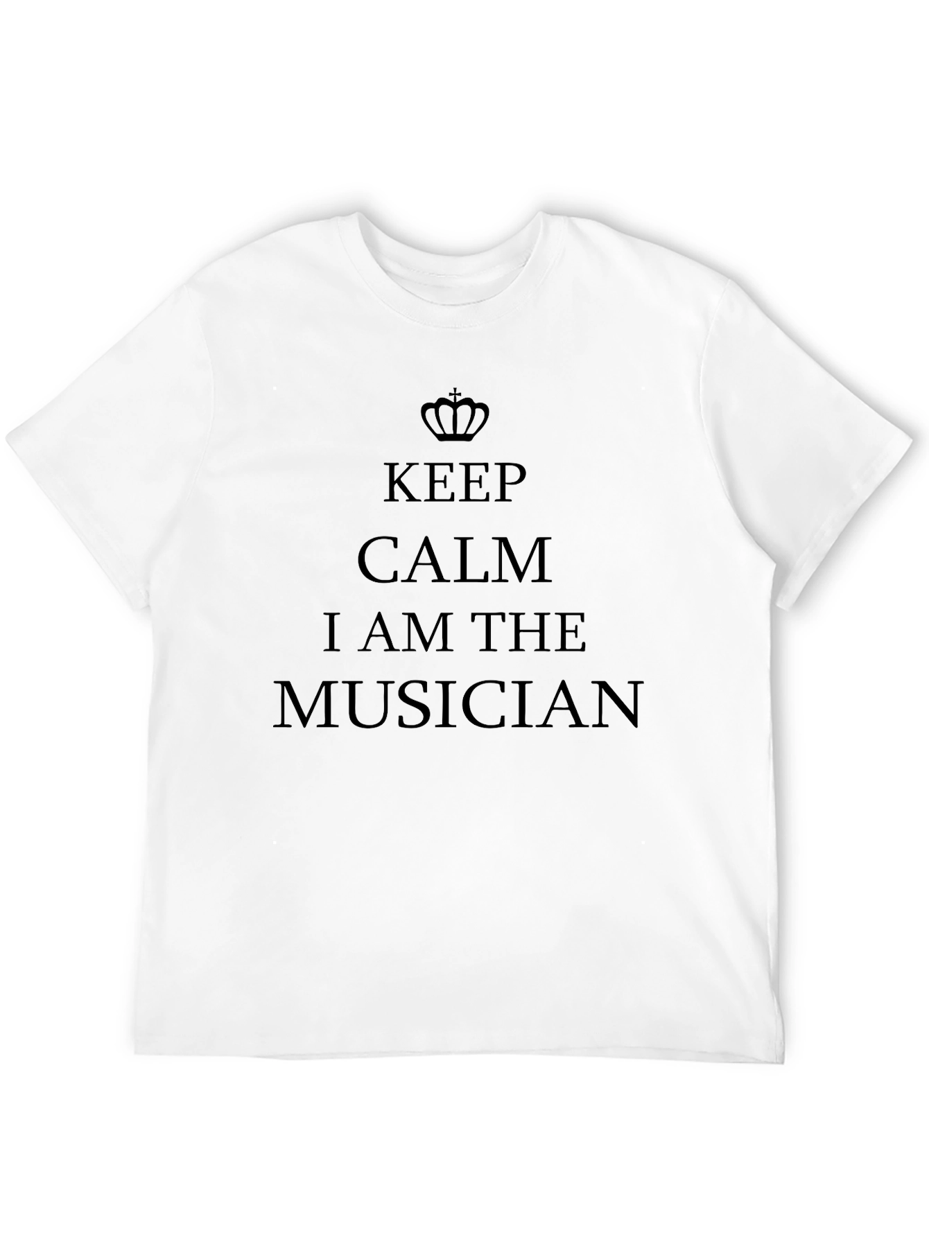 Keep Calm Musician Black T-Shirt