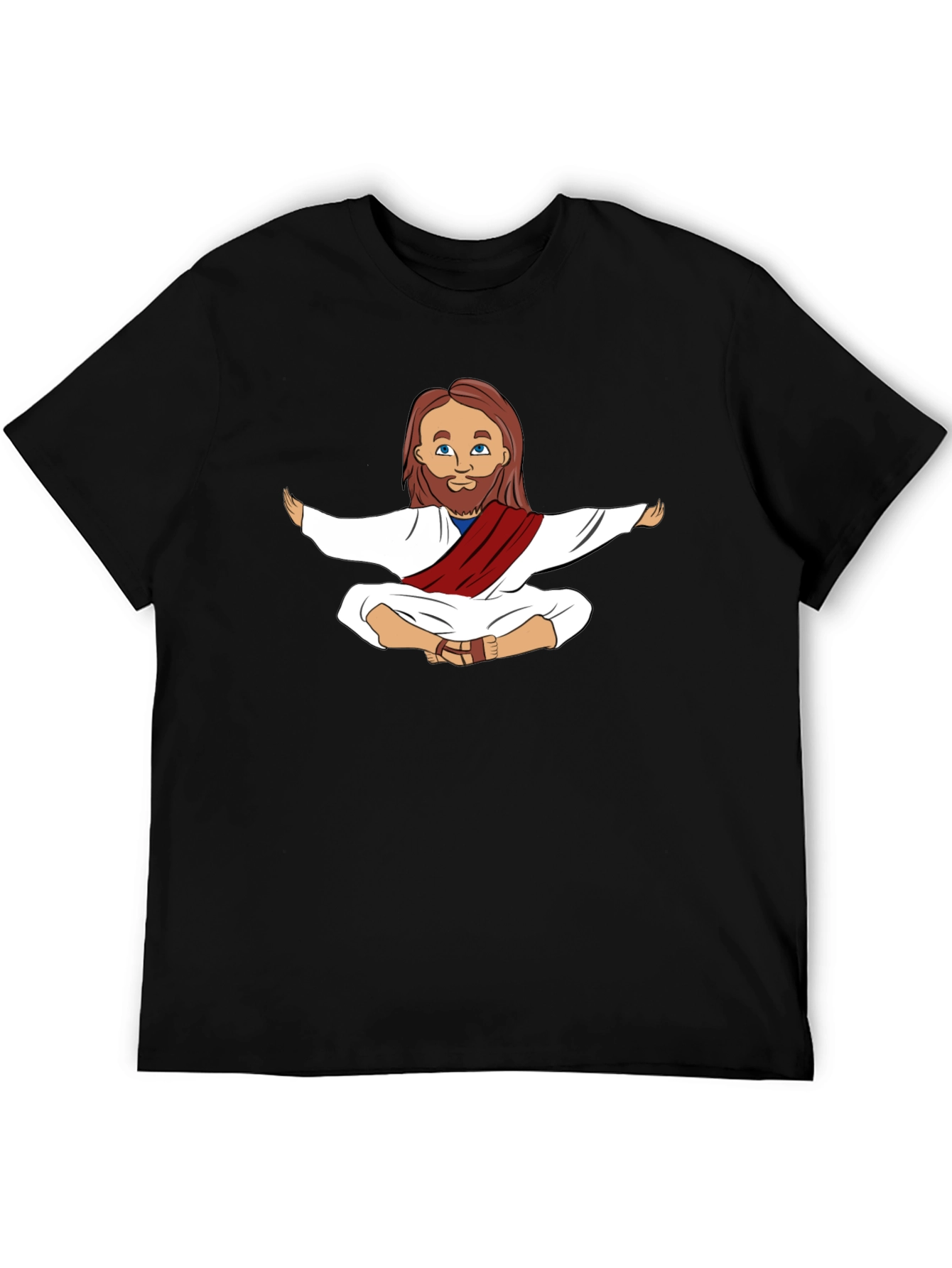 Meditating Jesus Graphic T-Shirt