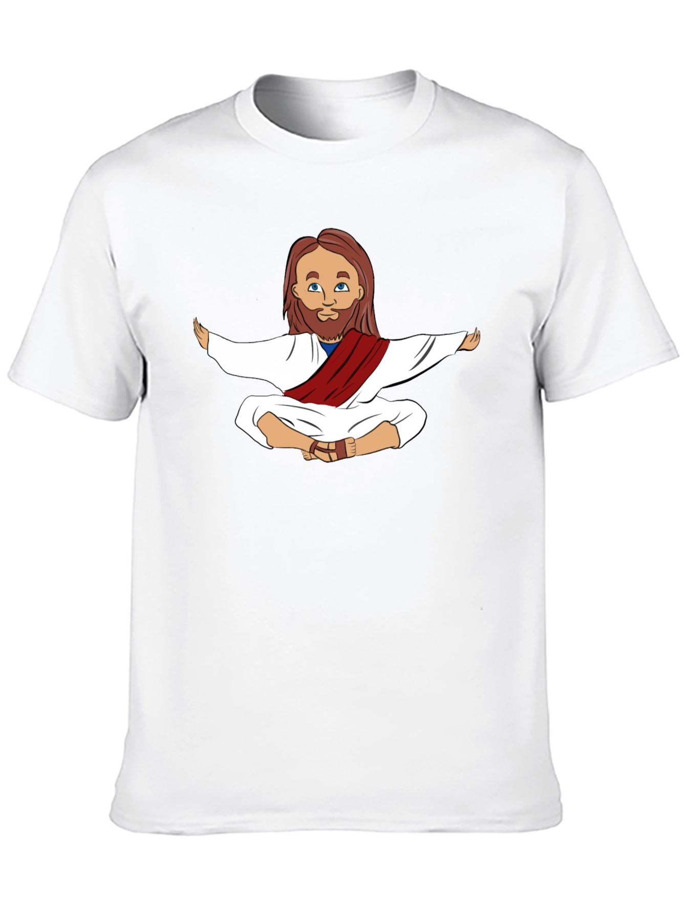 Meditating Jesus Graphic T-Shirt