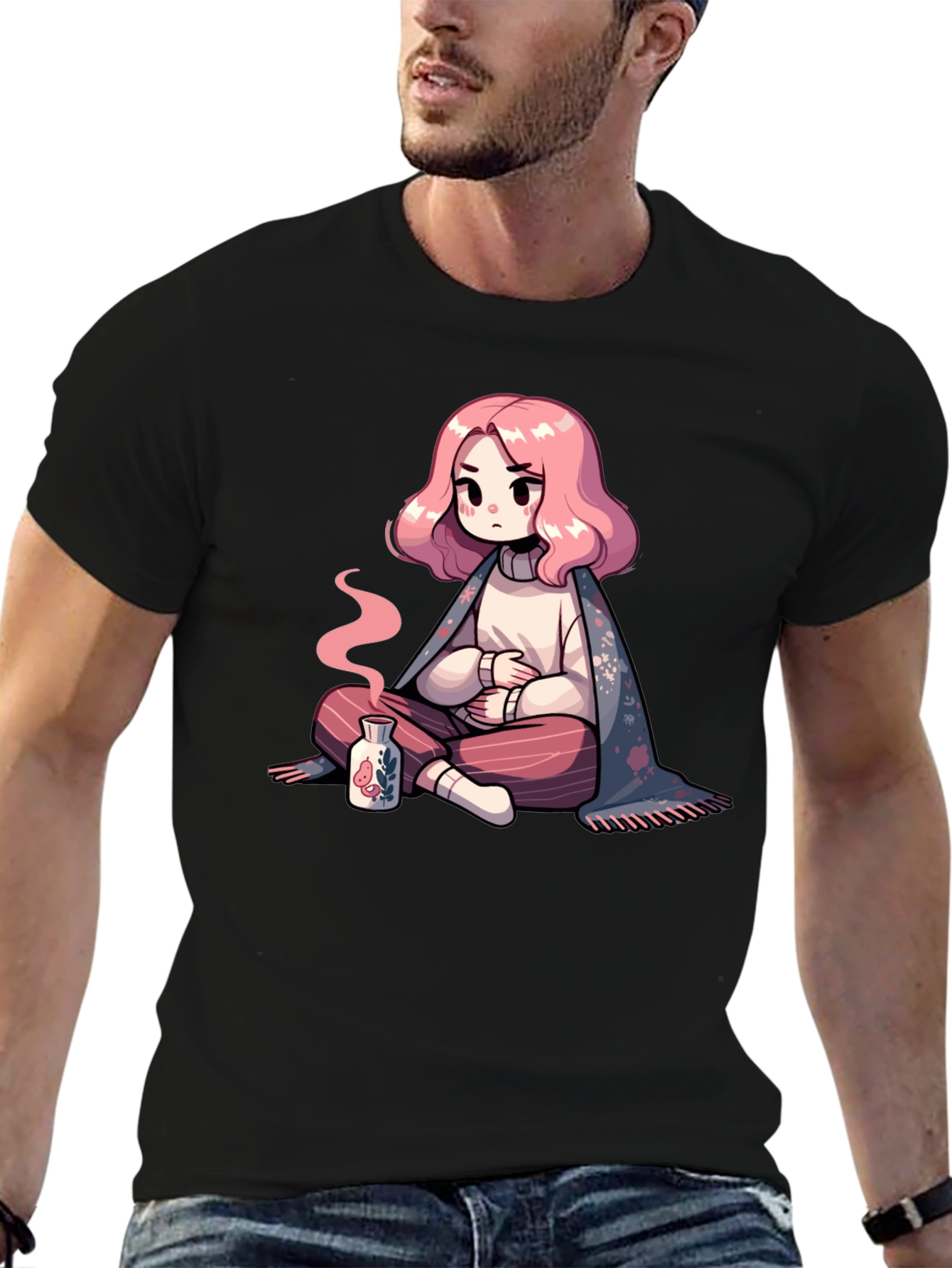 Anime Girl T-Shirt - Cozy and Cute Style